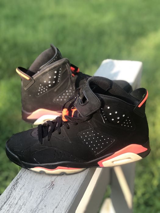 Jordan 6 infrared top black size 11