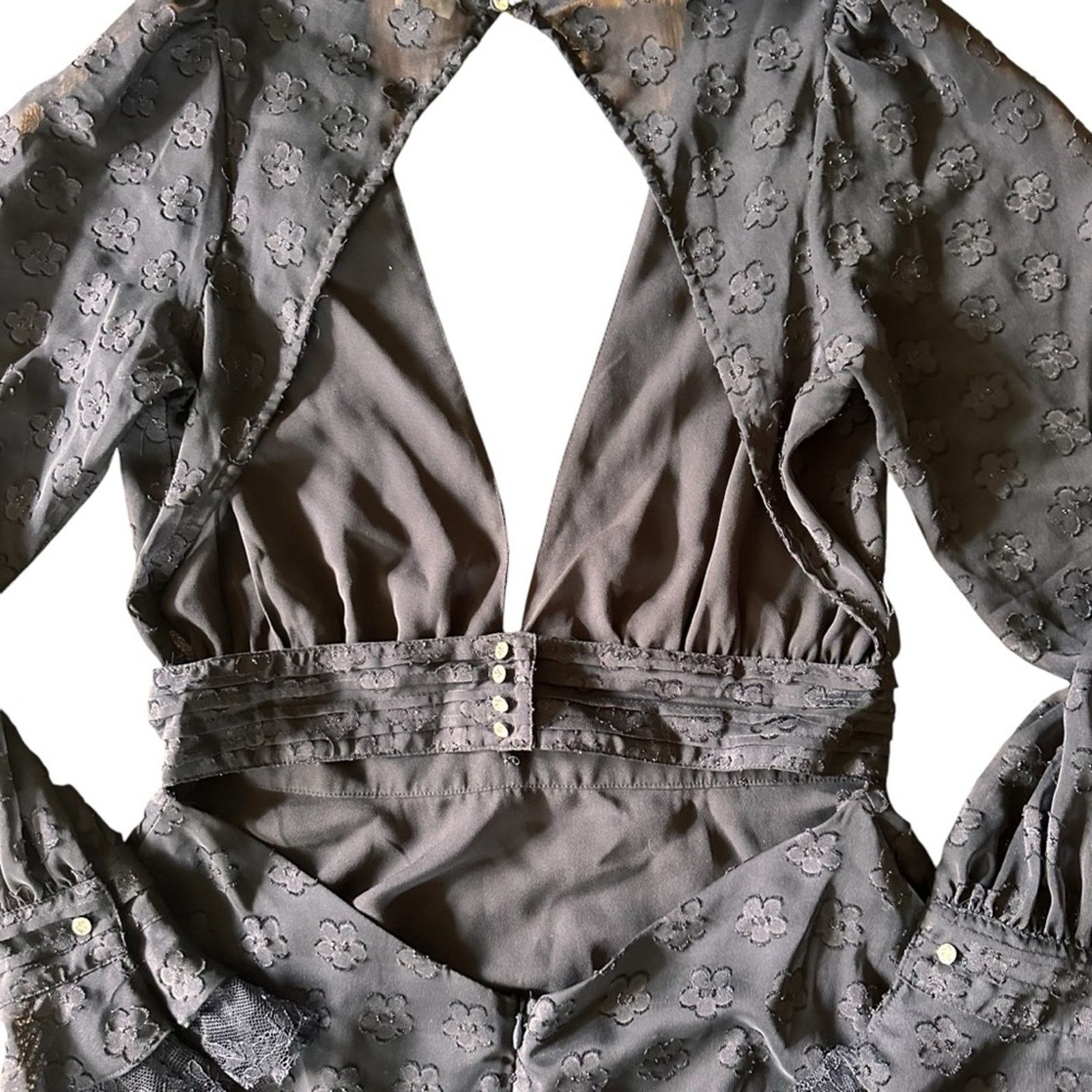 For Love & Lemons For Love & Lemons Modern Love Dress – Black Daisy – Size M Size M / US 6-8 / IT 42-44 - 13 Thumbnail