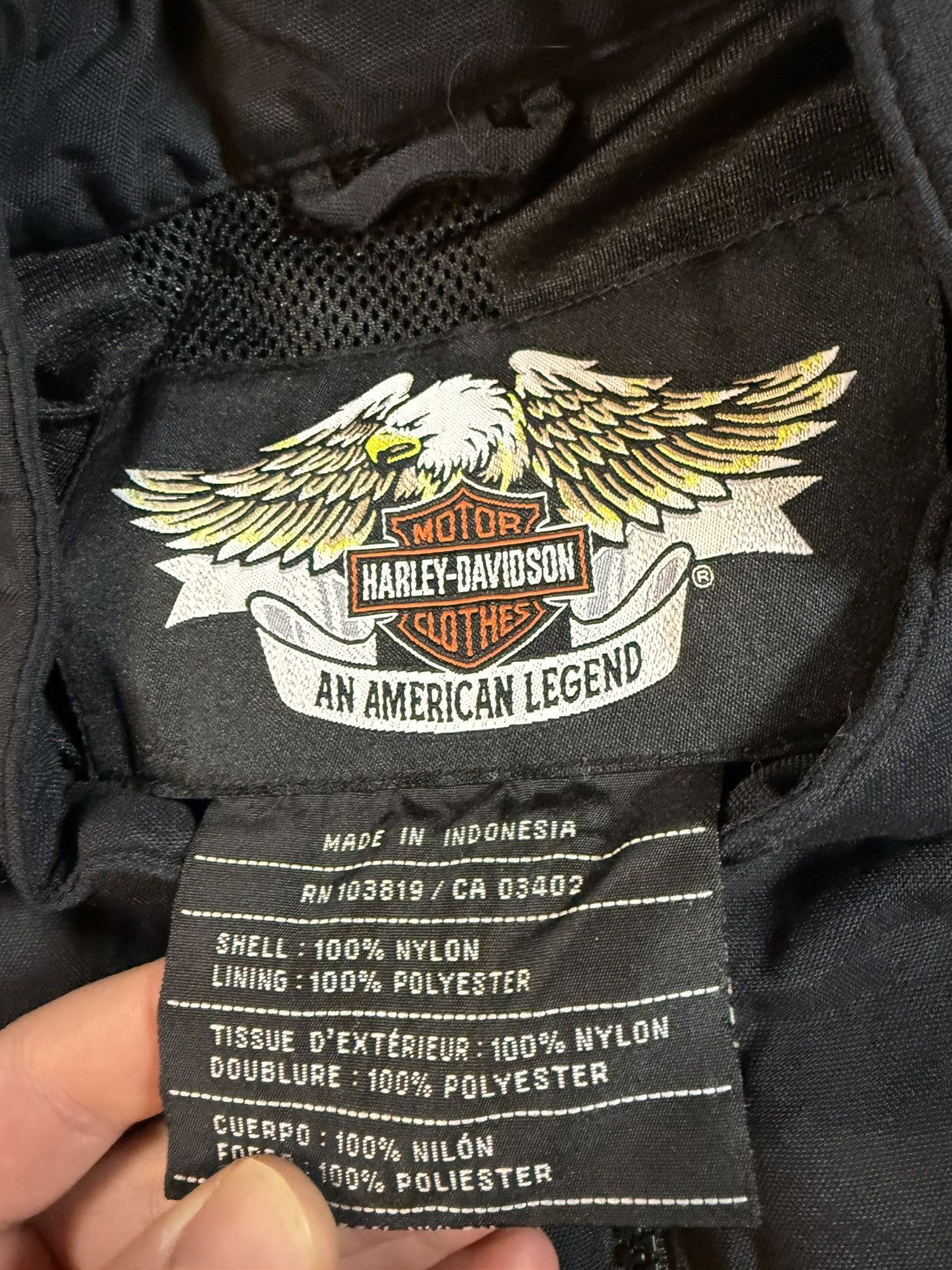 Harley Davidson Vintage 90s Harley Davidson Biker Heavy Motorcycle Jacket Size US XL / EU 56 / 4 - 3 Thumbnail