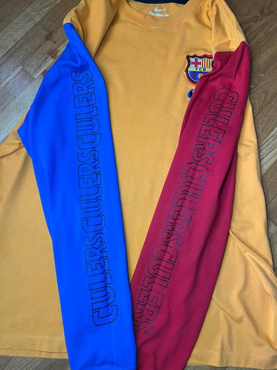 Nike Nike Barcelona F.C. soccer jersey long sleeve tee Size US XL / EU 56 / 4 - 6 Thumbnail