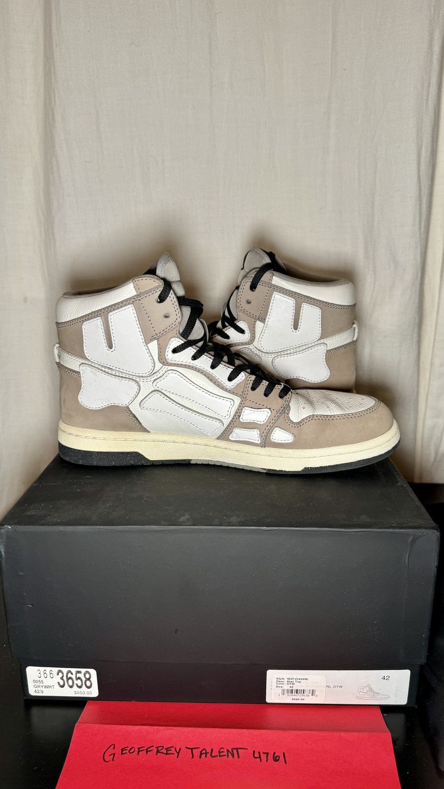 Amiri Amiri Skeleton High 'Slate Grey' - Size 9 US Size US 9 / EU 42 - 5 Thumbnail