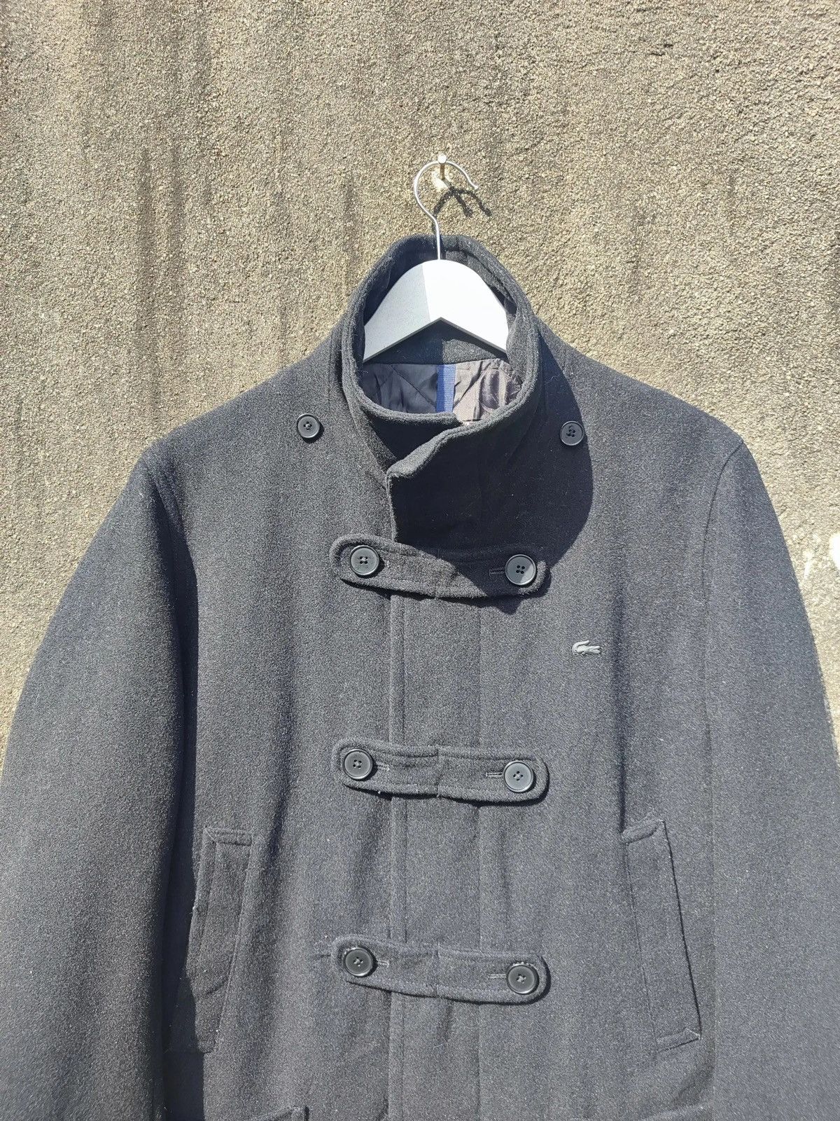 Designer × Lacoste Lacoste Wool Blend Officer Coat – Size 46/2 Size US M / EU 48-50 / 2 - 2 Thumbnail