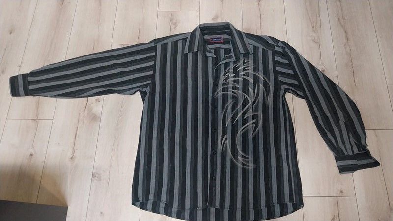 Affliction × Vintage Tribal Dragon Shirt Goth y2k Vamp opium darkfashion Alt 2000 Size US XL / EU 56 / 4 - 6 Thumbnail