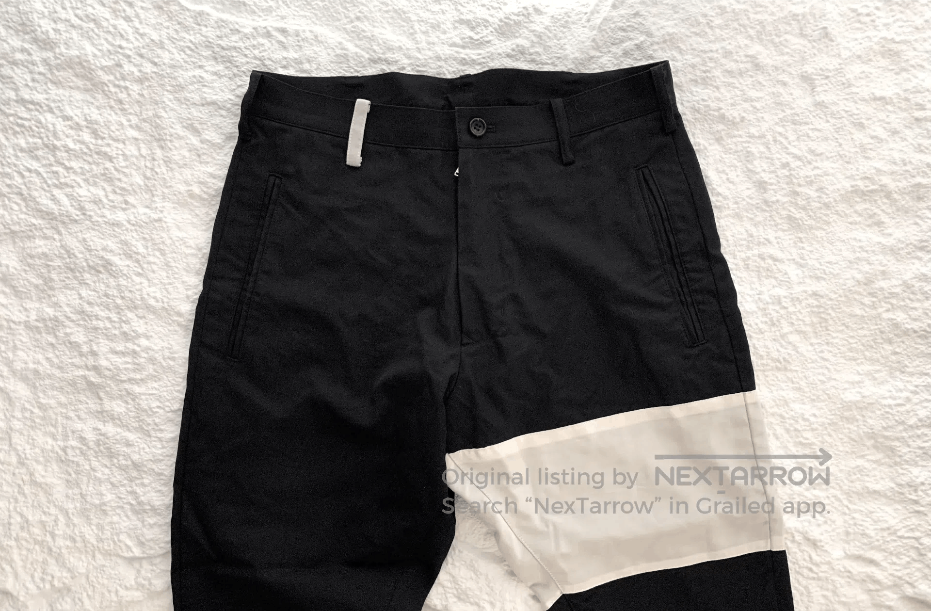 Sulvam Sulvam 3D Tailored Split Hem Trousers. Size US 26 / EU 42 - 3 Thumbnail