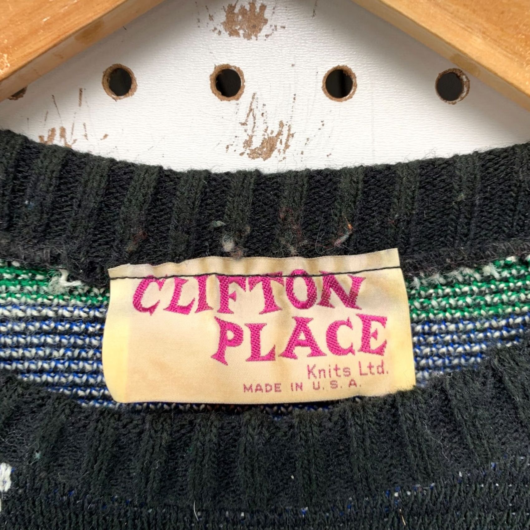 Vintage VINTAGE Clifton Place Sweater Womens Medium Black Abstract USA 80s Size M / US 6-8 / IT 42-44 - 7 Thumbnail