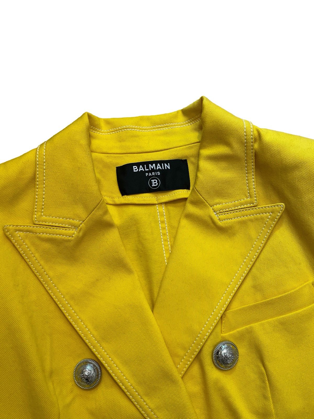 Balmain Balmain Paris Yellow Blazer Size M / US 6-8 / IT 42-44 - 3 Thumbnail