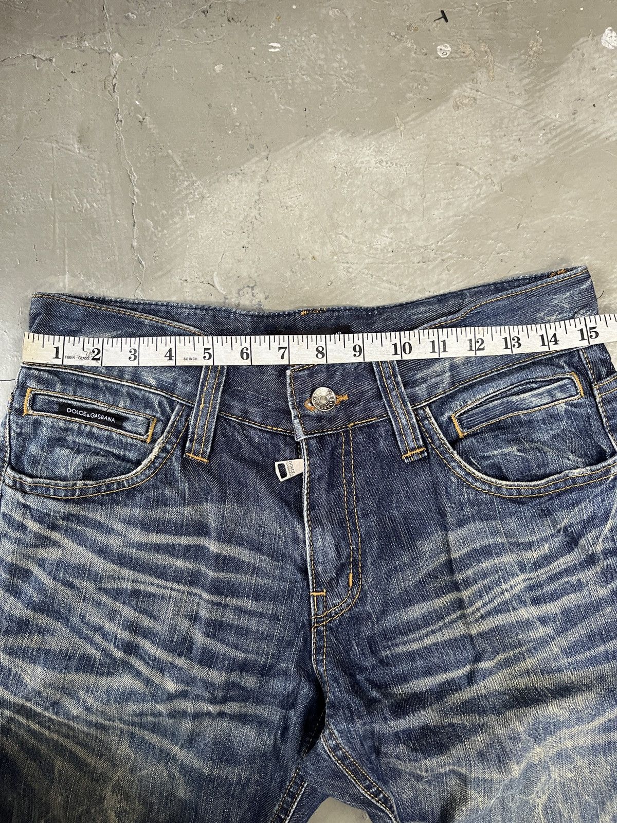 Dolce & Gabbana Dolce & Gabbana Whiskered Clawmark Washed Classic Denim Size US 30 / EU 46 - 10 Thumbnail