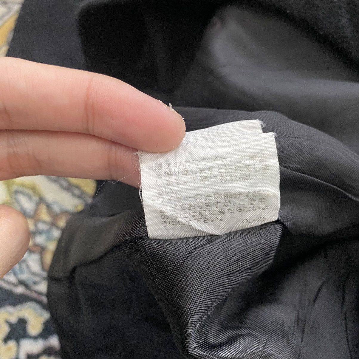 CABANE de ZUCCA by Issey Miyake Black Formal Wool Coat