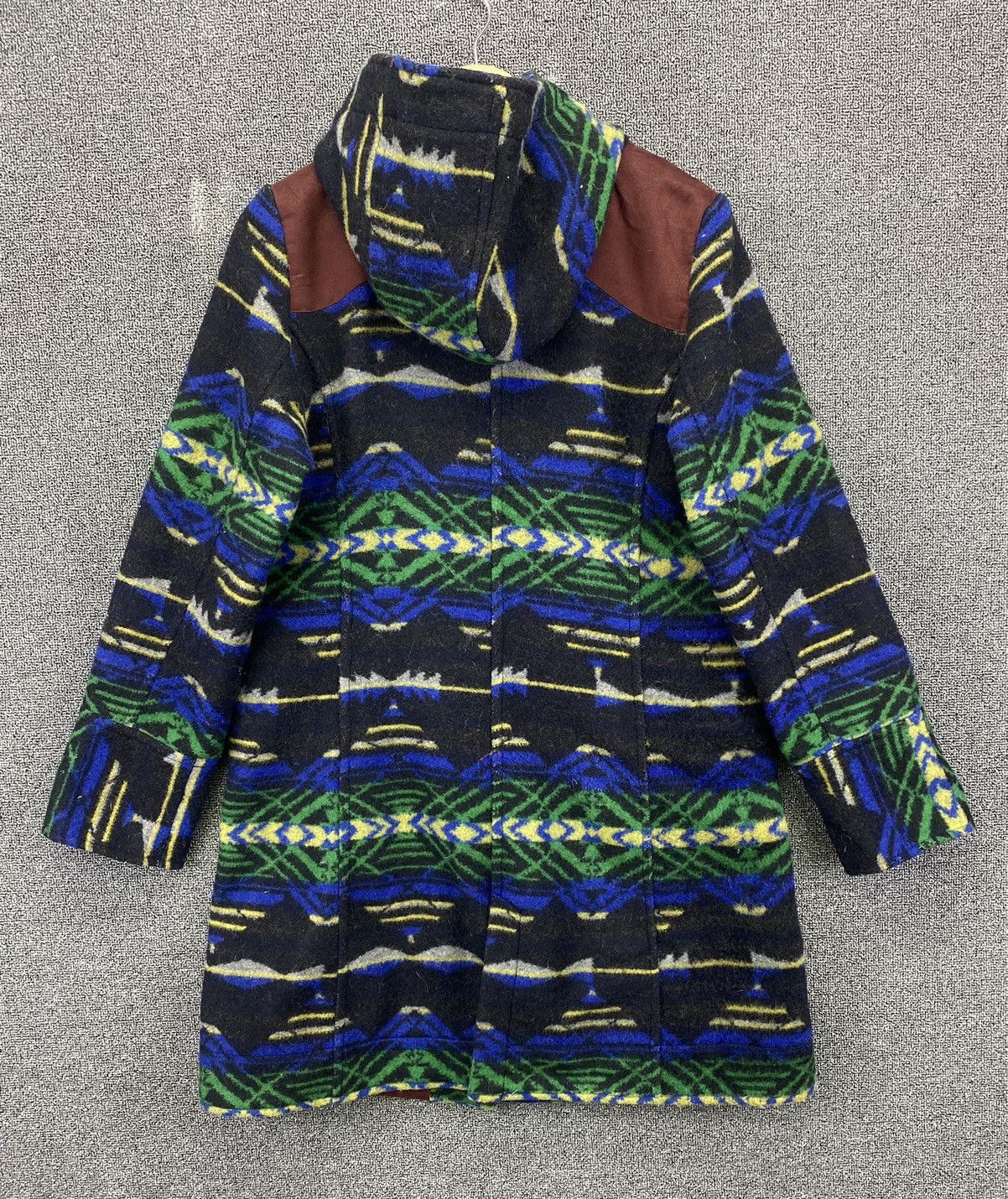 Japanese Brand Vintage Amina Native x Navajo Hooded Wool Long Jacket Size M / US 6-8 / IT 42-44 - 11 Thumbnail