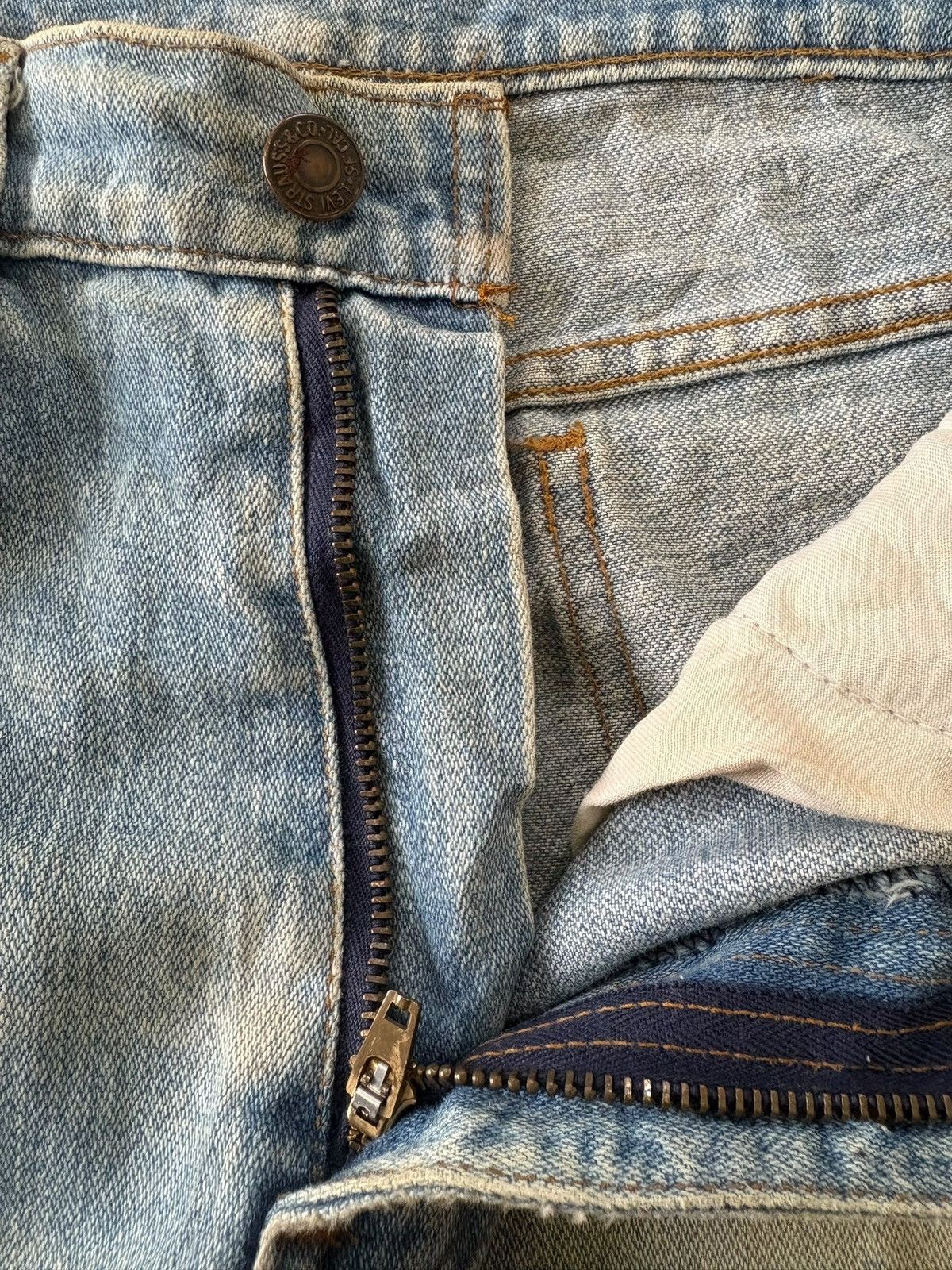 Levi's Vintage 90s Levis 519 Mud Wash Flare Jeans Size US 28 / EU 44 - 9 Thumbnail