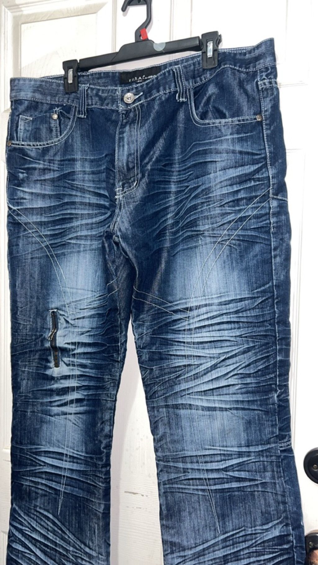Other Men's F.U.S.A.I. by Focus USA Blue Jeans Waist 42 Size US 42 / EU 58 - 2 Thumbnail