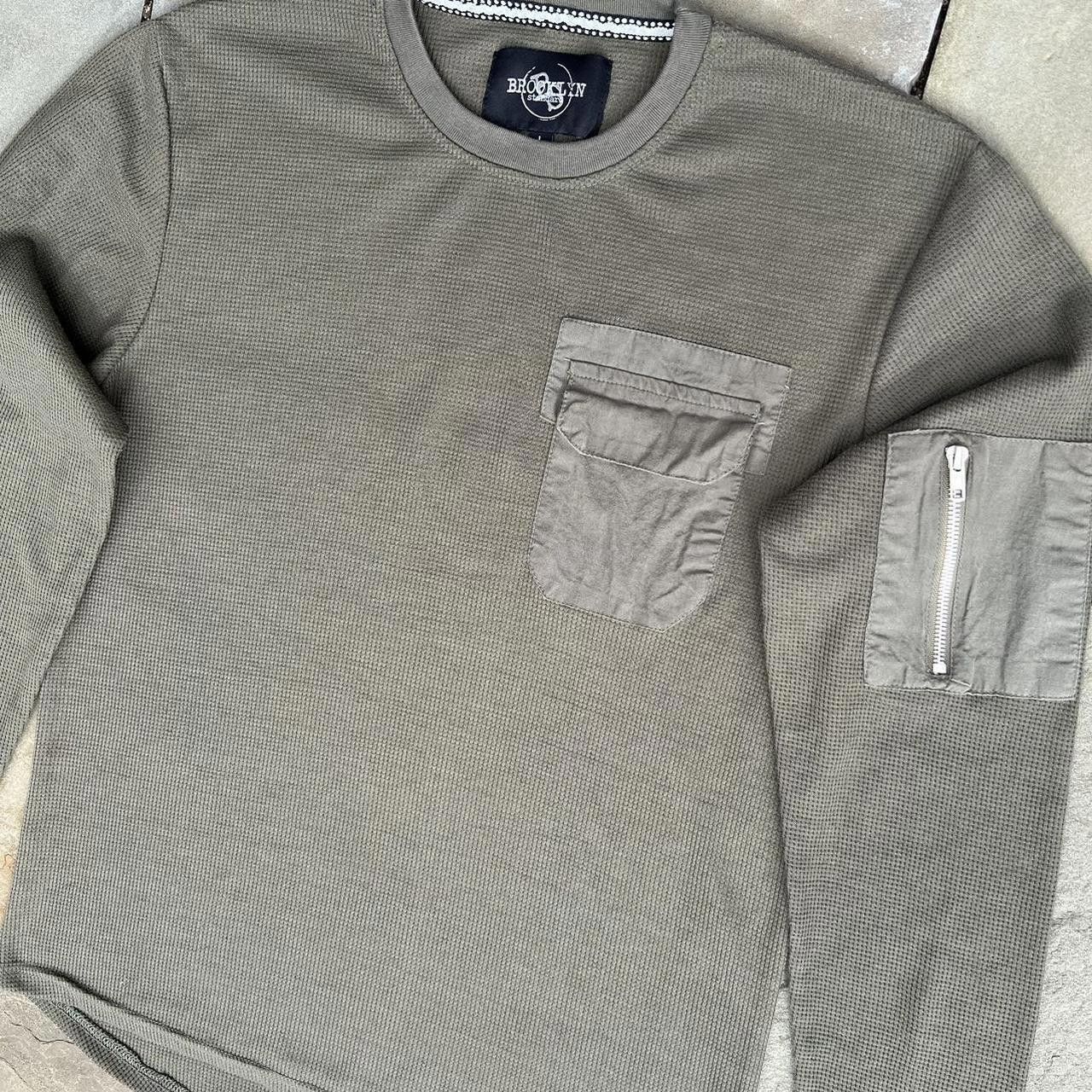 Other Olive Green Utility Pockets Gorpcore Waffle Knit Thermal Size US L / EU 52-54 / 3 - 2 Thumbnail