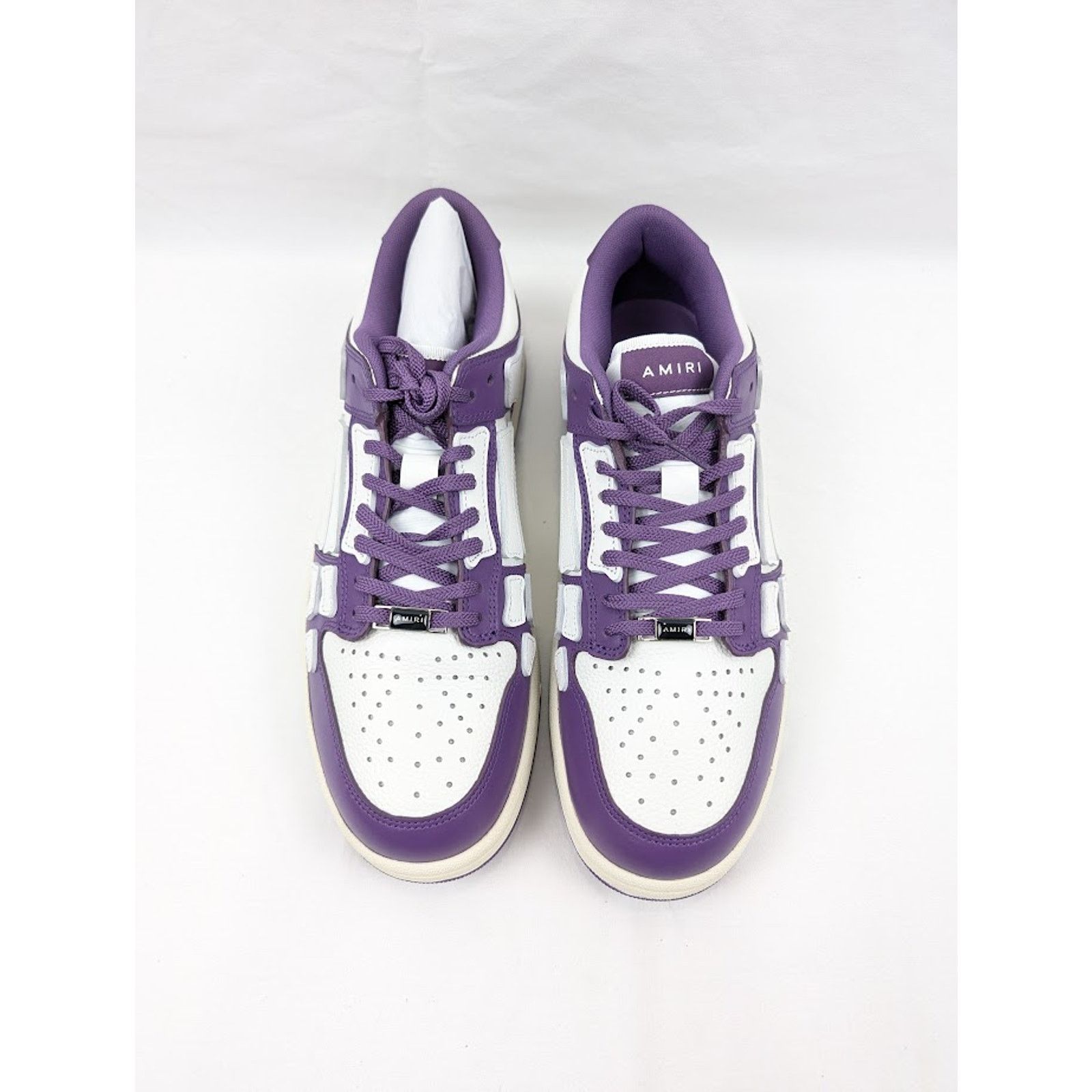 Amiri o1rshd1 Skeleton Low-Top Sneakers in Purple/White Size US 13 / EU 46 - 15 Thumbnail