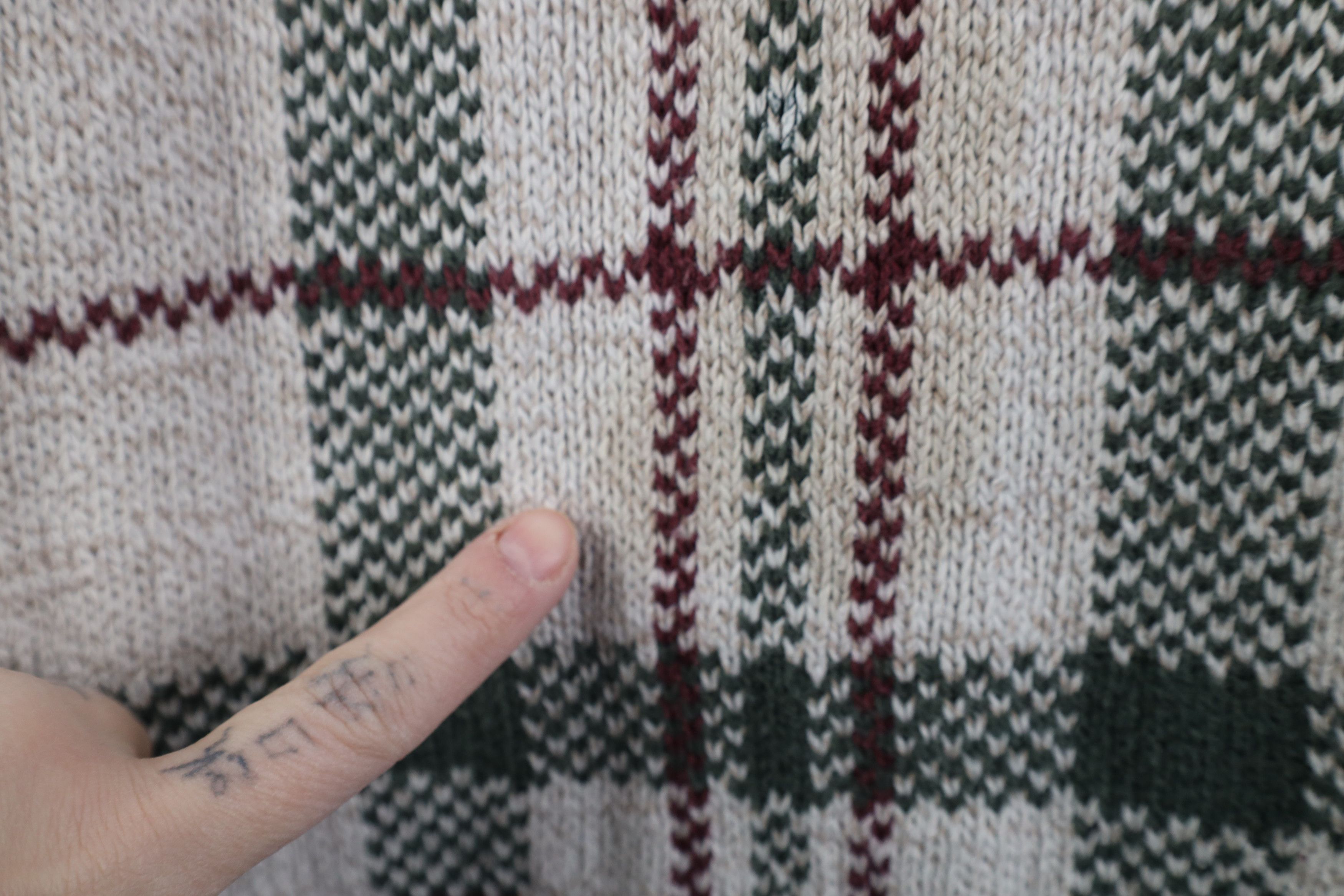 Vintage Vintage 90s Streetwear Double Thick Cotton Knit Sweater USA Size US L / EU 52-54 / 3 - 4 Thumbnail