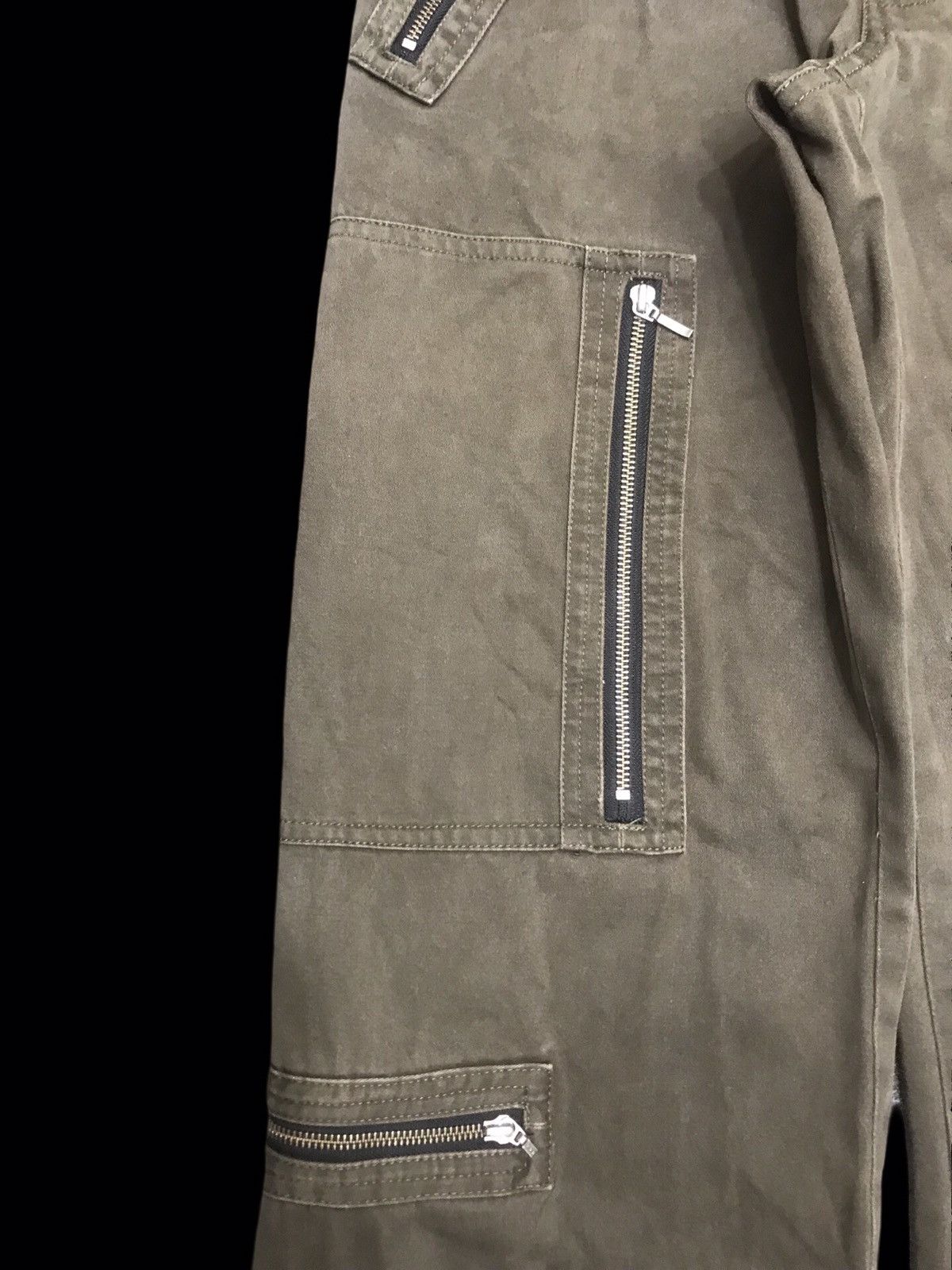 Japanese Brand 💥BAGGY💥ARCHIVAL SHELLAC MULTIPOCKETS ZIPPER PANT F426 Size US 34 / EU 50 - 7 Thumbnail