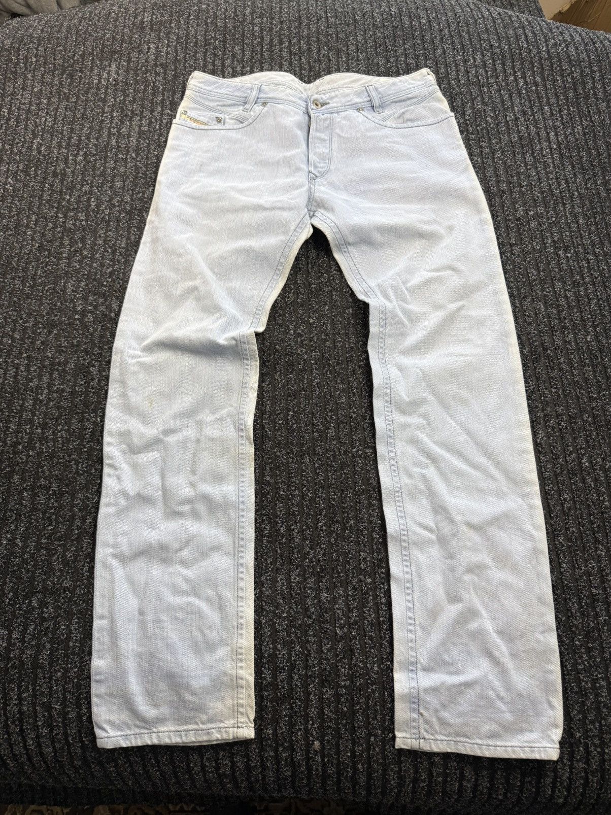 Diesel Vintage Diesel LAKOP washed light blue jeans denim pants W33 Size US 33 - 2 Thumbnail