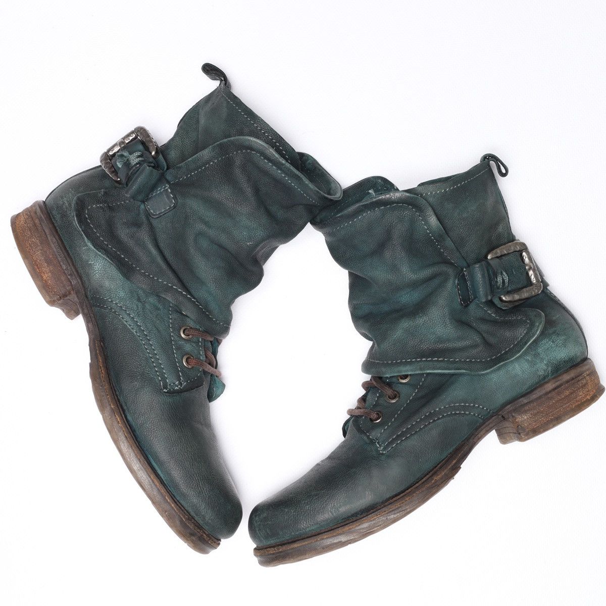 A.S.98 A.S.98 Airstep Green Ankle Boots Saintec Leather Shoes as98 Size US 9 / IT 39 - 4 Thumbnail