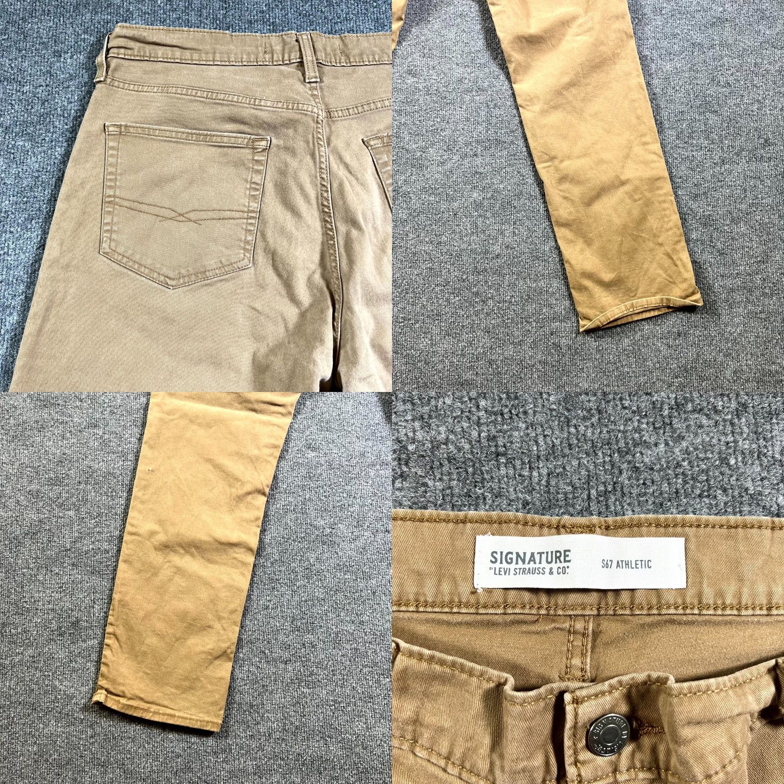 Levi's Levi's Signature S67 Athletic Pants Men's 34x34 Tan Straight Leg Chino Pants Size US 34 / EU 50 - 9 Thumbnail