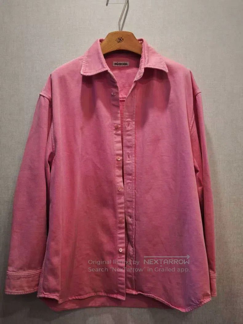 Balenciaga Balenciaga Pink denim jacket Size XS / US 0-2 / IT 36-38 - 8 Thumbnail