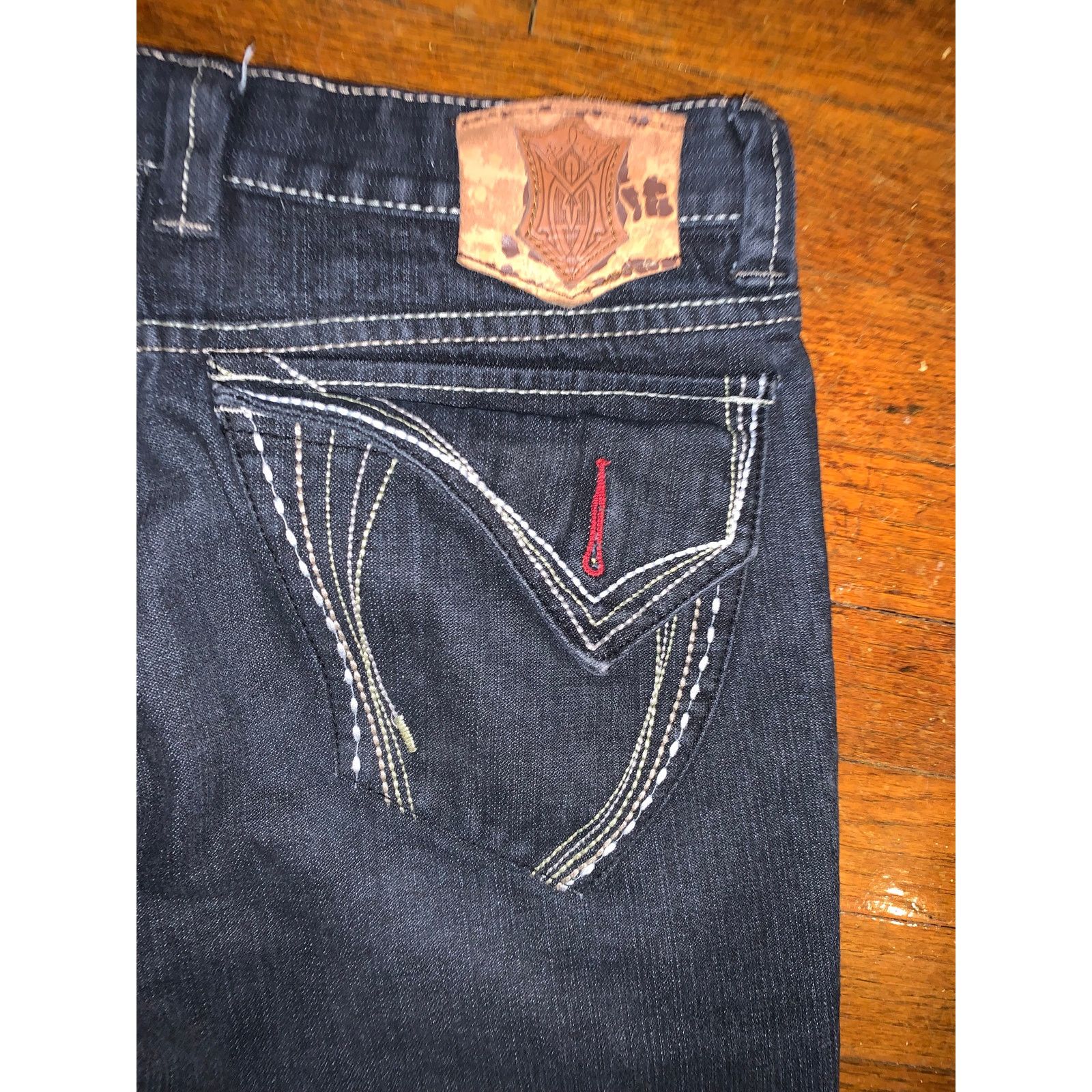 Monarchy Vintage Monarchy Distressed Jeans 34 Cropped Flare Size US 33 - 13 Thumbnail