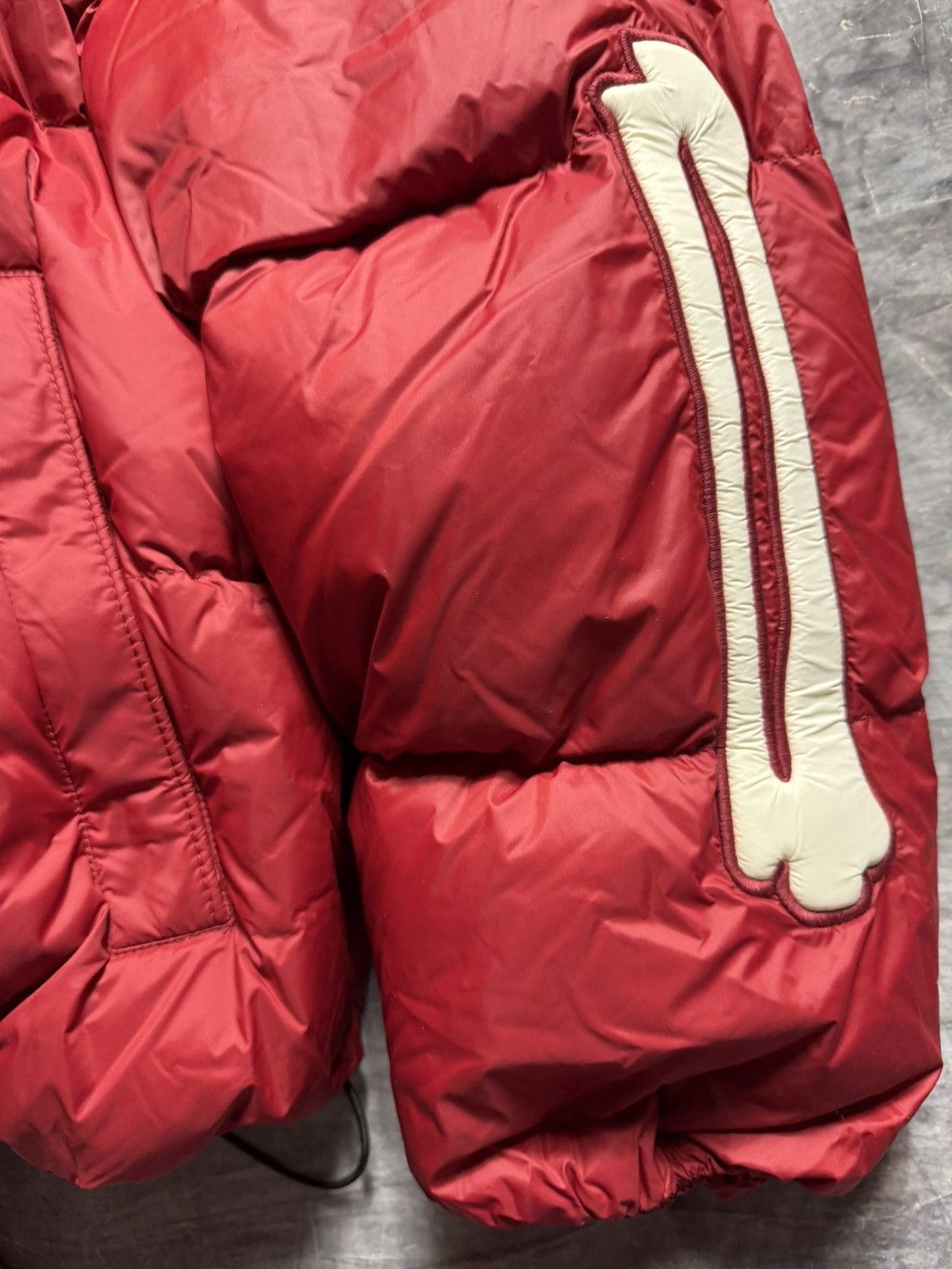 Amiri Amiri Bones Down Puffer Jacket in Deep Red Size US XL / EU 56 / 4 - 7 Thumbnail