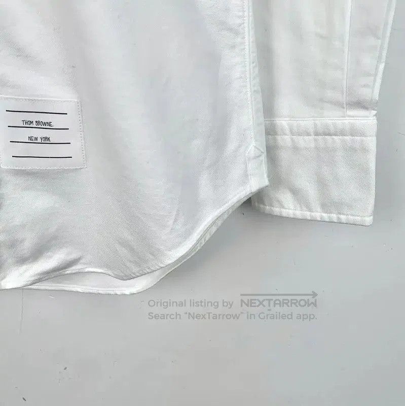 Thom Browne Thom Browne White Cotton Men's Shirt . Size US XS / EU 42 / 0 - 4 Thumbnail