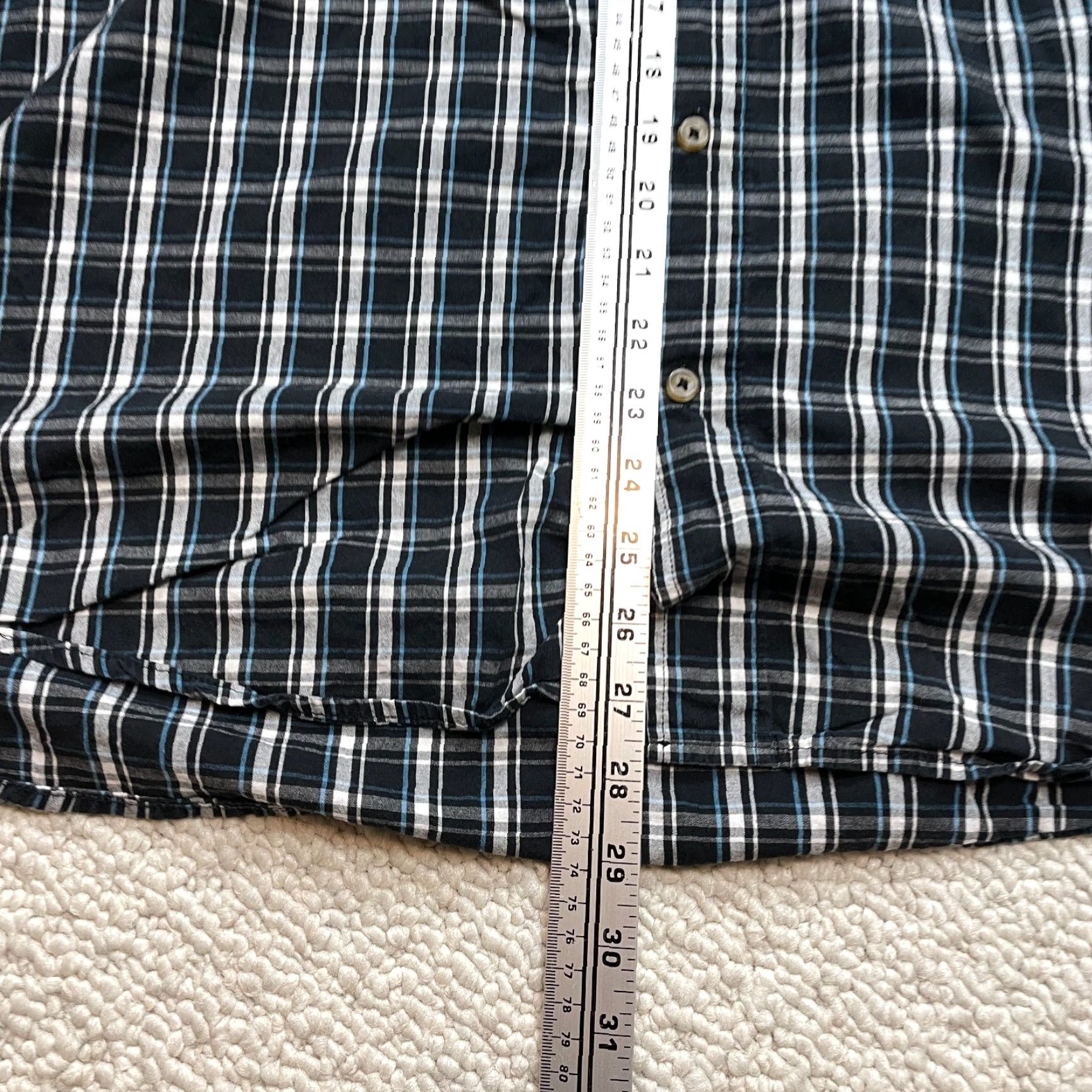Wrangler Wrangler Shirt Mens 2XL Black Plaid Short Sleeve Button-Down Cotton Outdoor Top Size US XXL / EU 58 / 5 - 6 Thumbnail