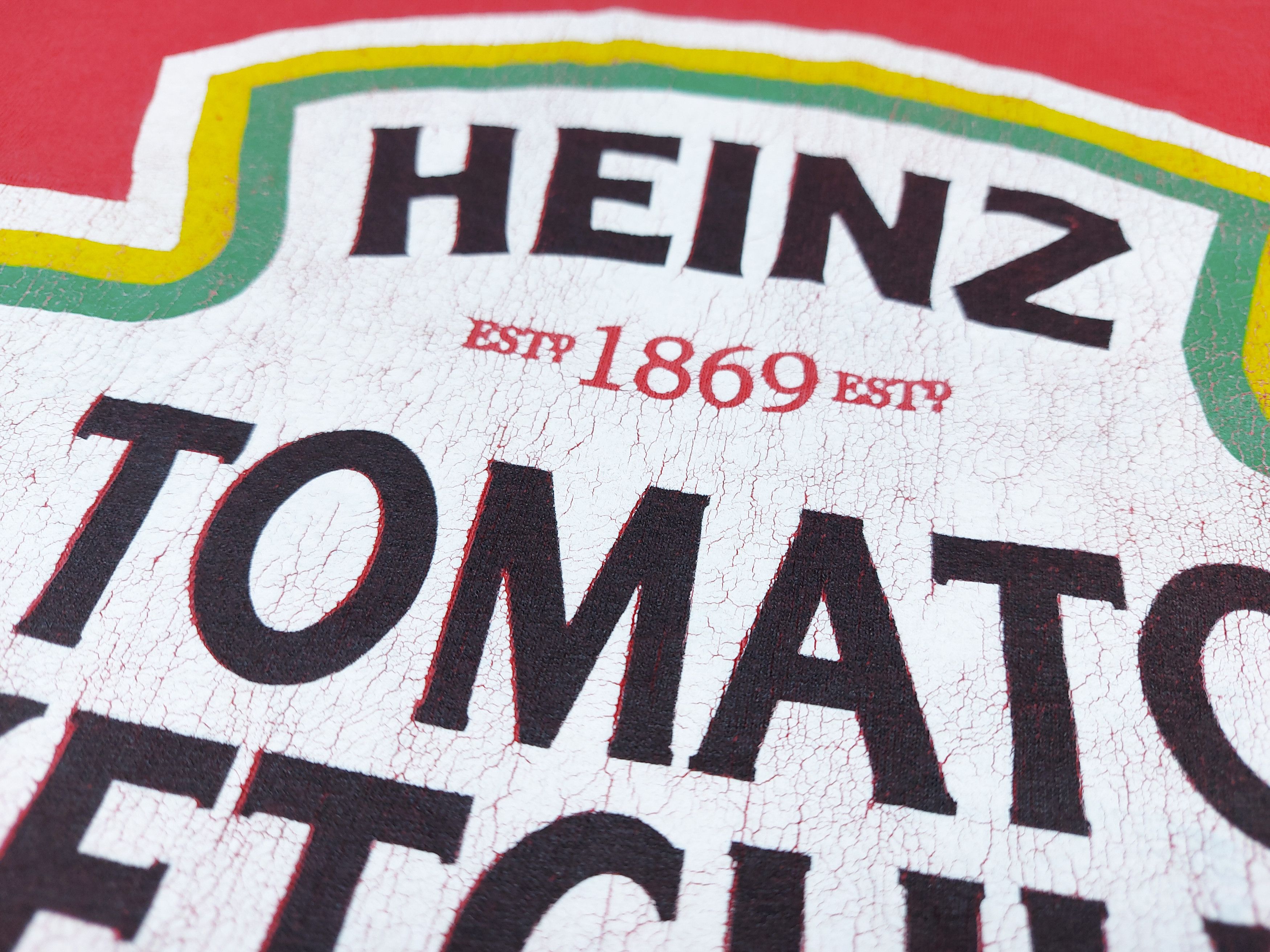 Gildan × Vintage Vintage 90s Y2K Heinz Tomato Ketchup TEE Size US XL / EU 56 / 4 - 4 Thumbnail