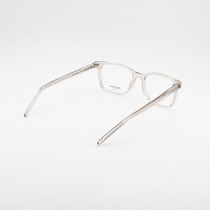 Saint Laurent Paris Saint Laurent SLM120 004 Eyeglasses Beige 53mm Square Frame Size ONE SIZE - 3 Thumbnail