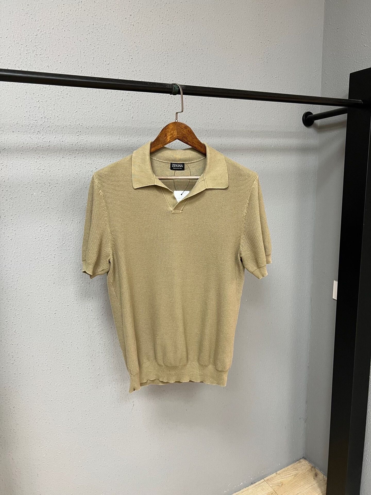 Ermenegildo Zegna Zegna Premium Cotton Short Sleeve Polo Size US M / EU 48-50 / 2 - 1 Thumbnail