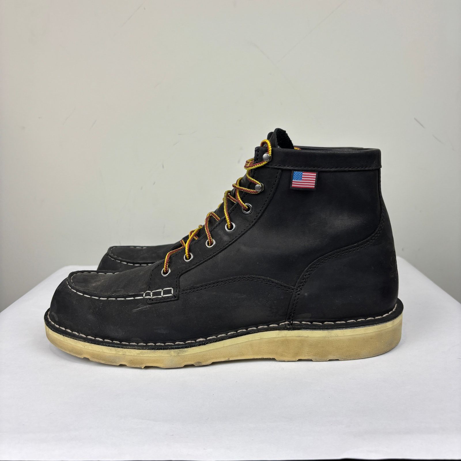 Danner Danner Bull Run Moc Toe 6" Black Boots Men's 14 D Work Size US 14 / EU 47 - 5 Thumbnail