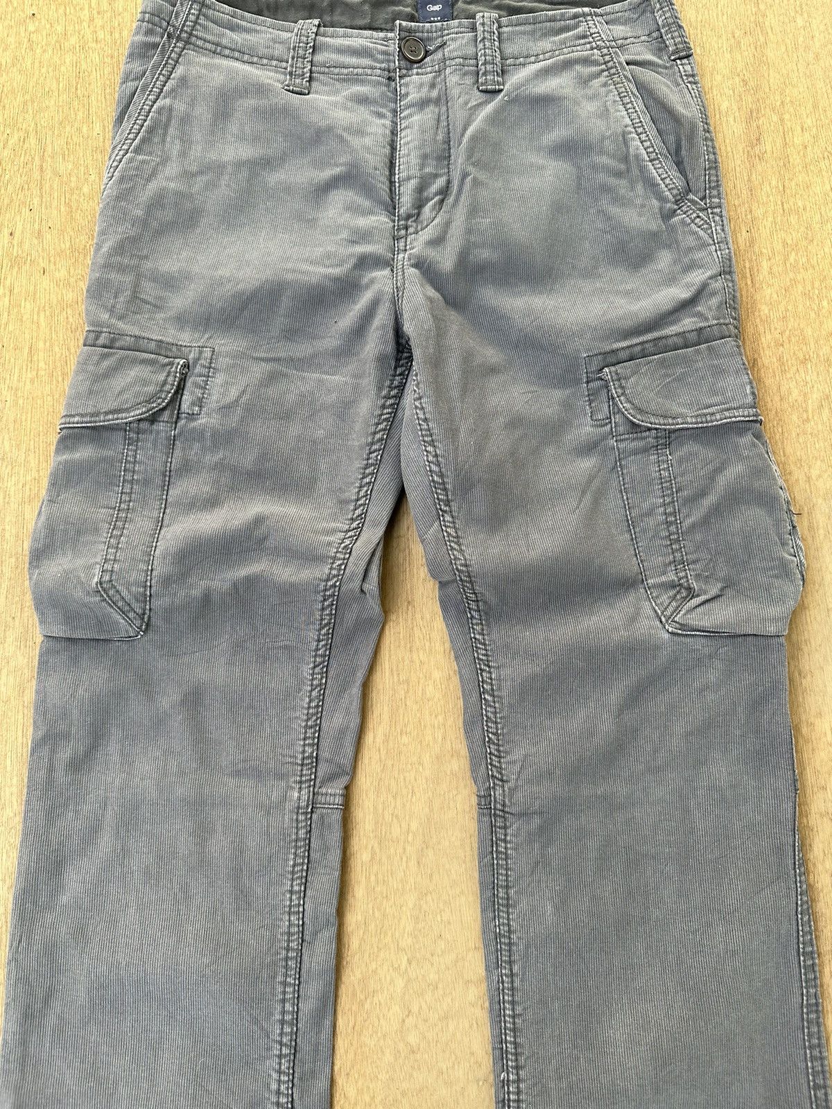 Gap Y2K VINTAGE GAP CORDUROY UTILITY CARGO PANTS W32 Size US 32 / EU 48 - 2 Thumbnail