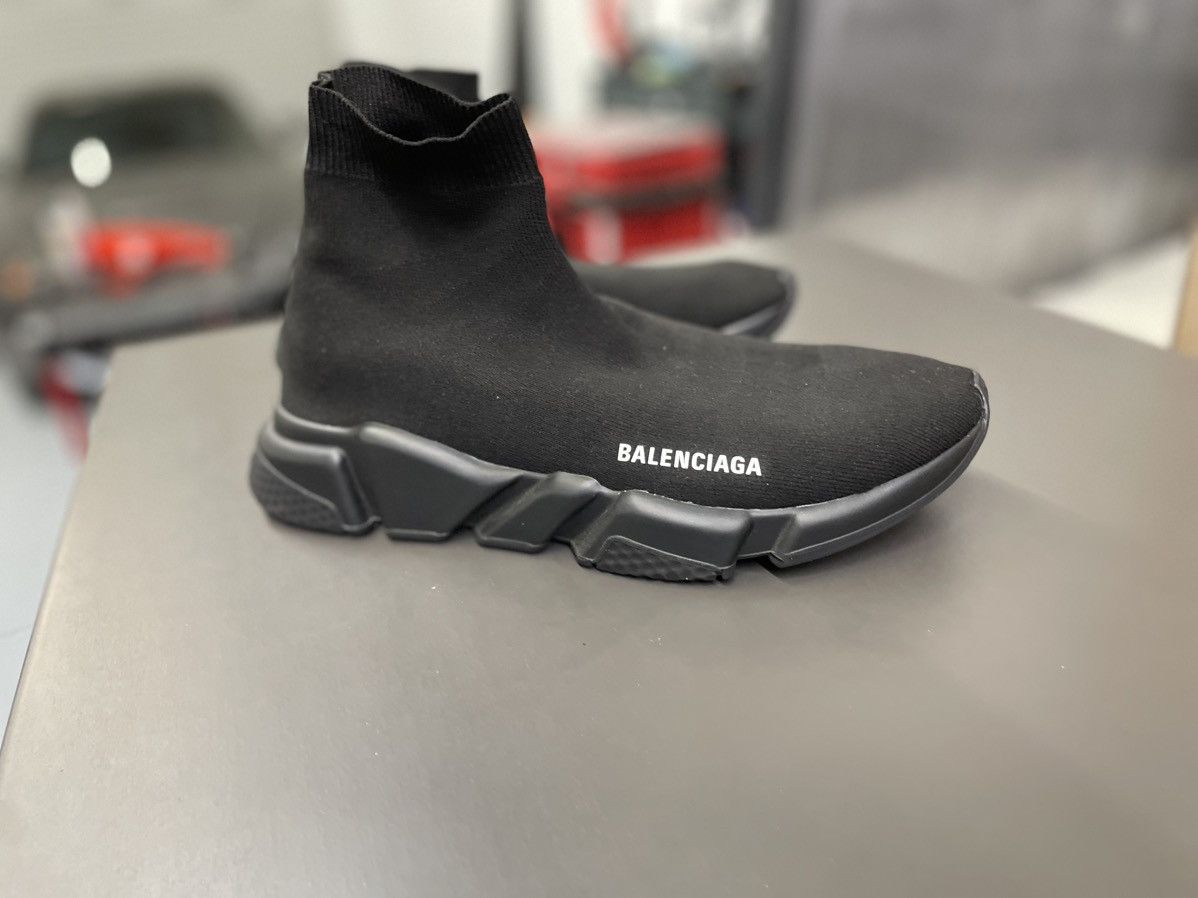 Balenciaga Balenciaga Speed LT Knit Sneaker Black Size US 9 / EU 42 - 1 Thumbnail