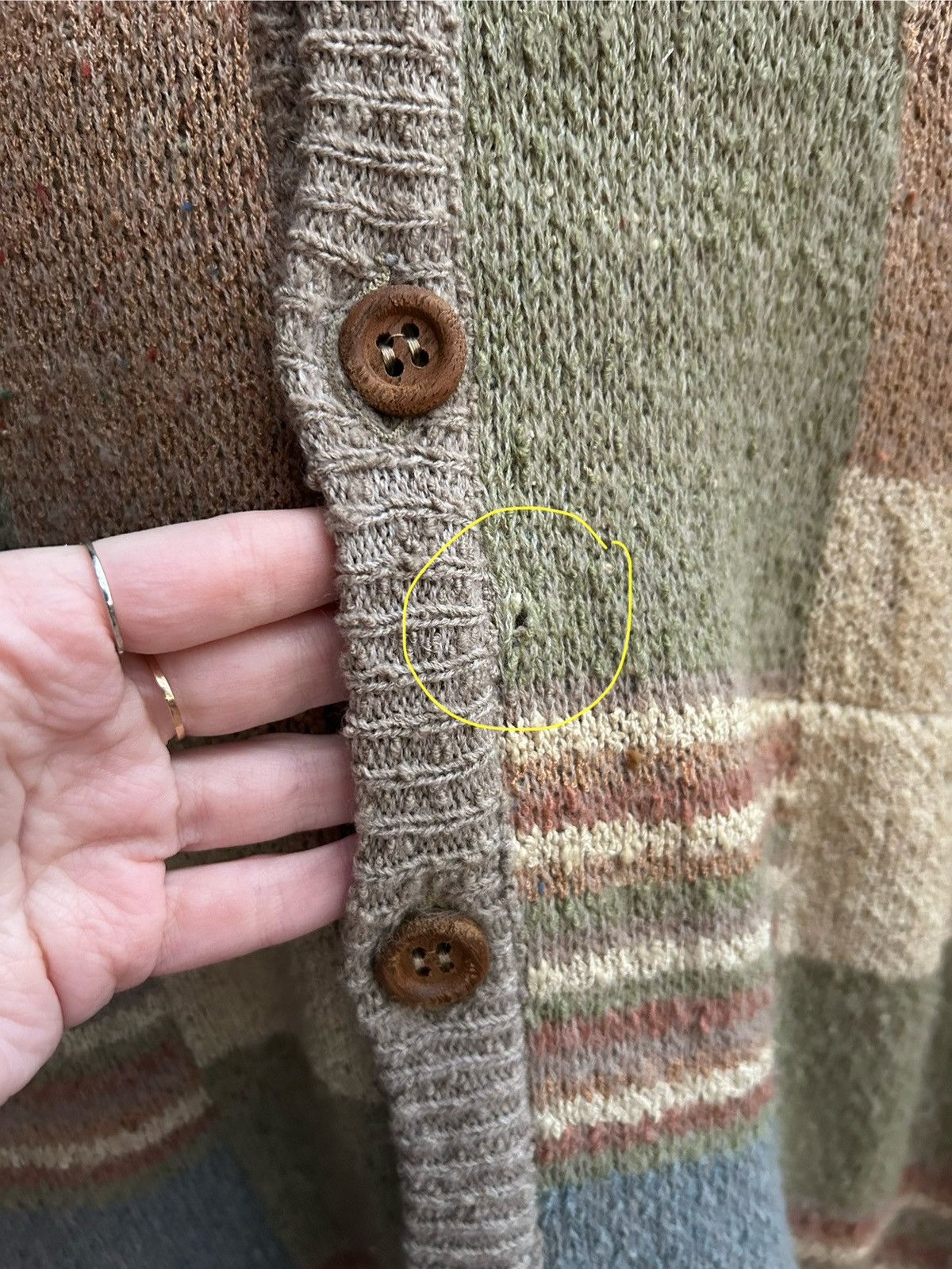 Missoni Vintage Missoni UOMO Wool Silk Blend Patchwork Cardigan L Size US L / EU 52-54 / 3 - 18 Thumbnail