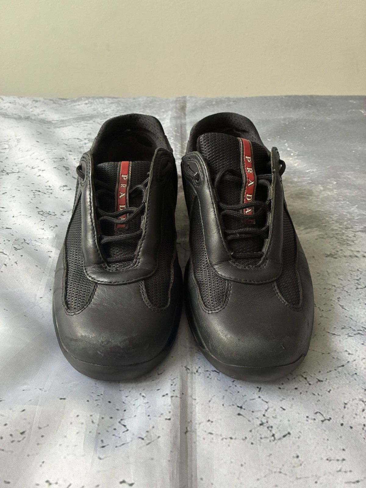 Prada Vintage Prada Americas Cup Black Sneakers Size US 7.5 / IT 37.5 - 3 Thumbnail