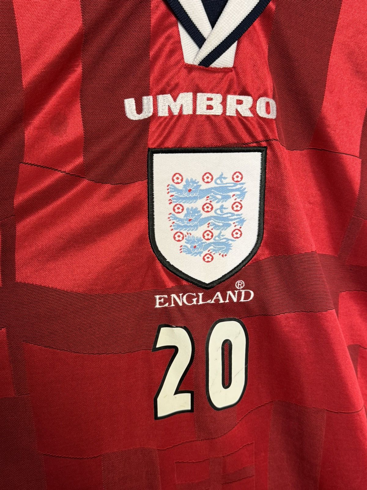 Umbro KIDS England National Team 97/99 Away Owen Football Jersey Size US XS / EU 42 / 0 - 4 Thumbnail