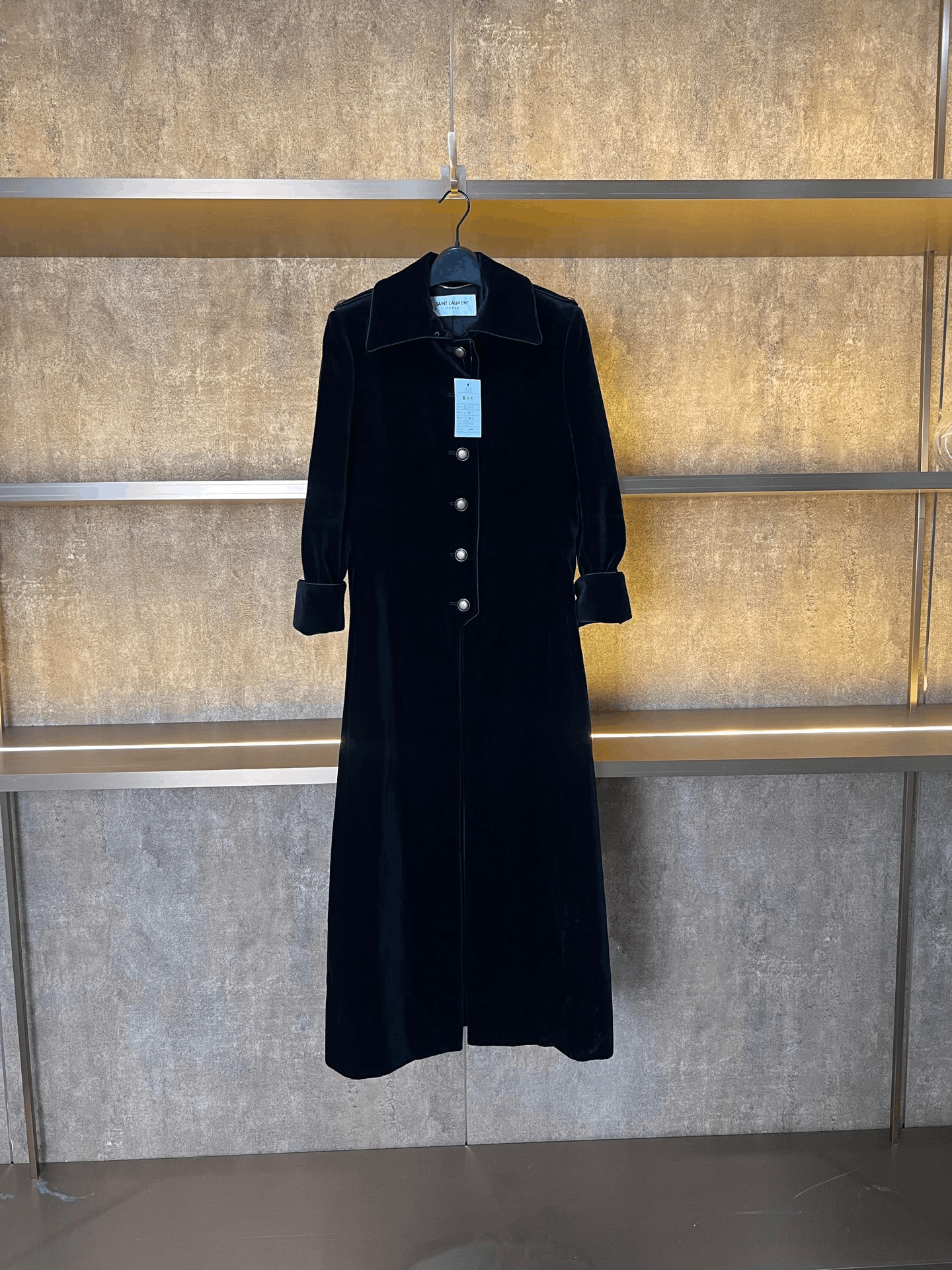 Saint Laurent Paris Saint Laurent Paris Velvet Gold Coat M Women Size M / US 6-8 / IT 42-44 - 1 Thumbnail