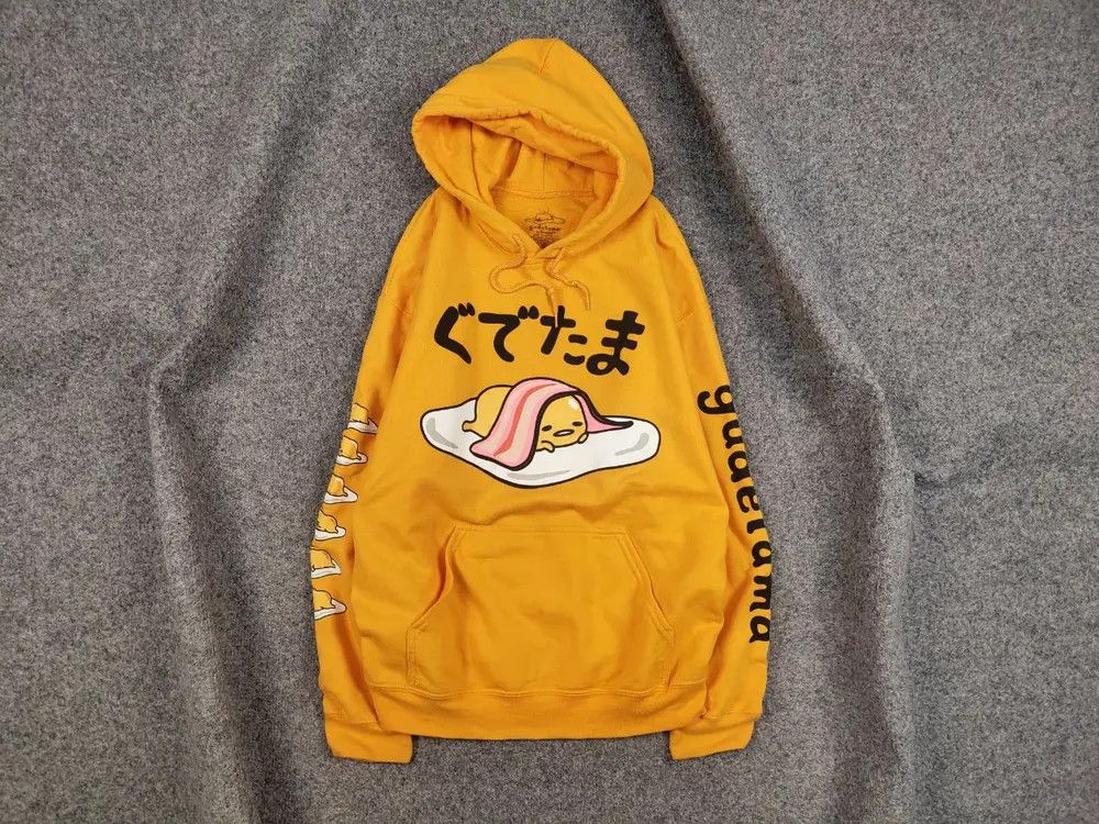 Japanese Brand Gudetama Japan Sanrio The Lazy Egg Yellow Hoodie Size US M / EU 48-50 / 2 - 1 Thumbnail