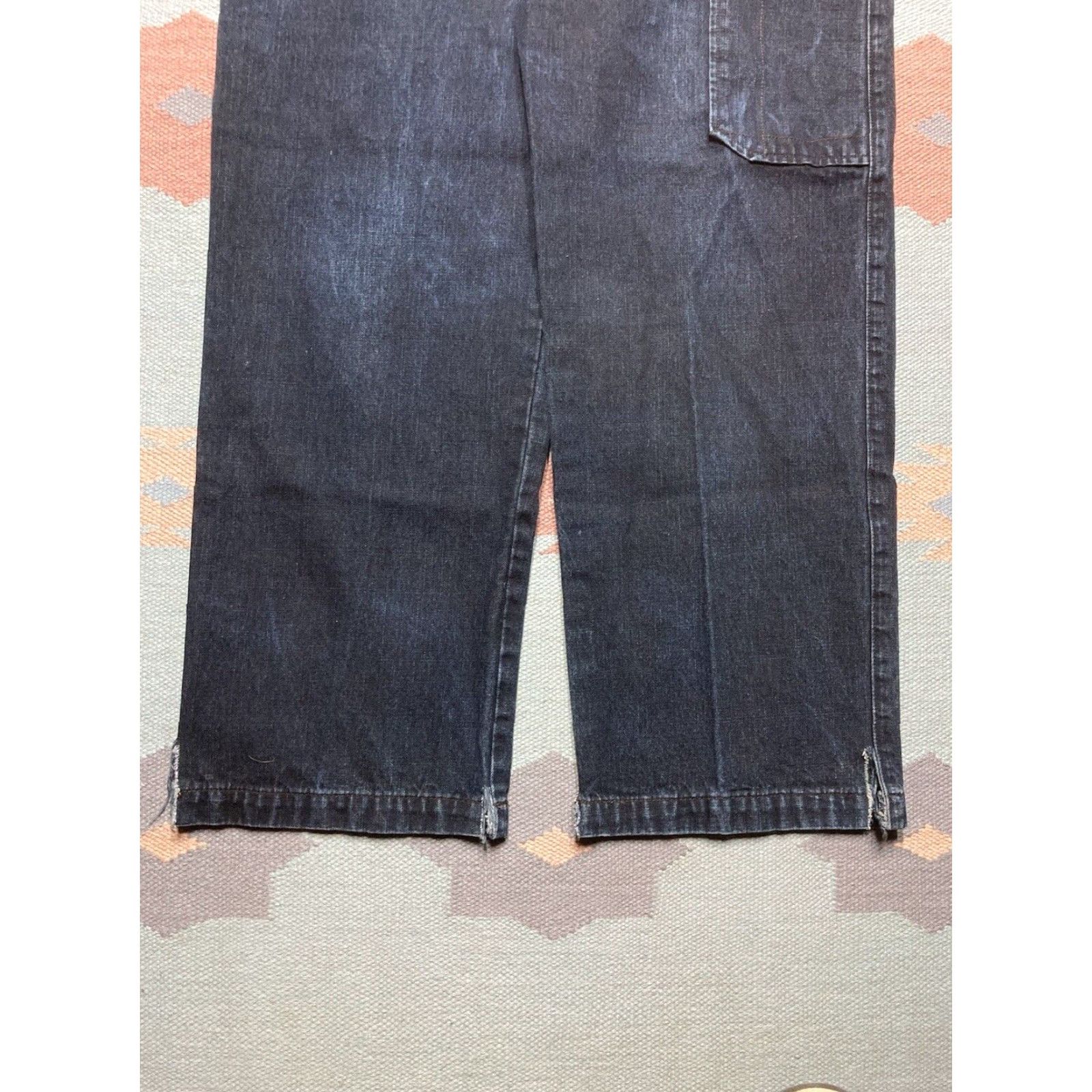Vintage Vtg Y2K Baggy Jeans Carpenter Wide-Leg JNCO Style Hip Hop Reverb 34x31 Men Blue Jeans Wide-Leg Mens 34 31 Size US 34 / EU 50 - 7 Thumbnail