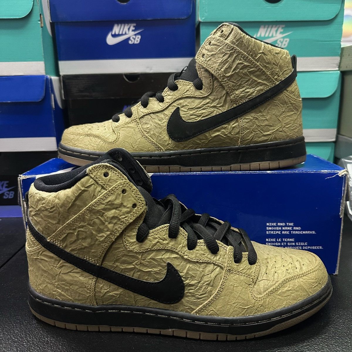 Nike Size 10.5 - Nike SB Dunk High Brown Paper Bag 313171-202 Size US 10.5 / EU 43-44 - 1 Thumbnail