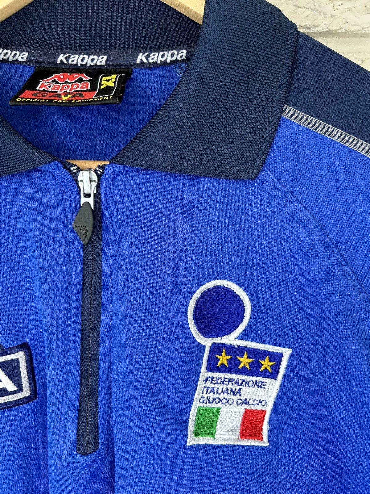 Kappa × Vintage Vintage 90s Kappa Italy Long Sleeve Soccer Jersey RARE Size US XL / EU 56 / 4 - 4 Thumbnail