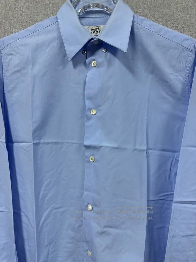 Hermes Hermes size 39 Light Blue Shirt Size US XXS / EU 40 - 3 Thumbnail