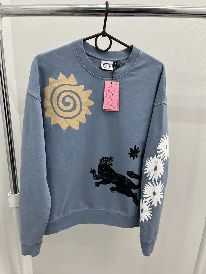 Carne Bollente Carne Bollente Printed Crewneck Cotton Sweatshirt Size US S / EU 44-46 / 1 - 1 Thumbnail