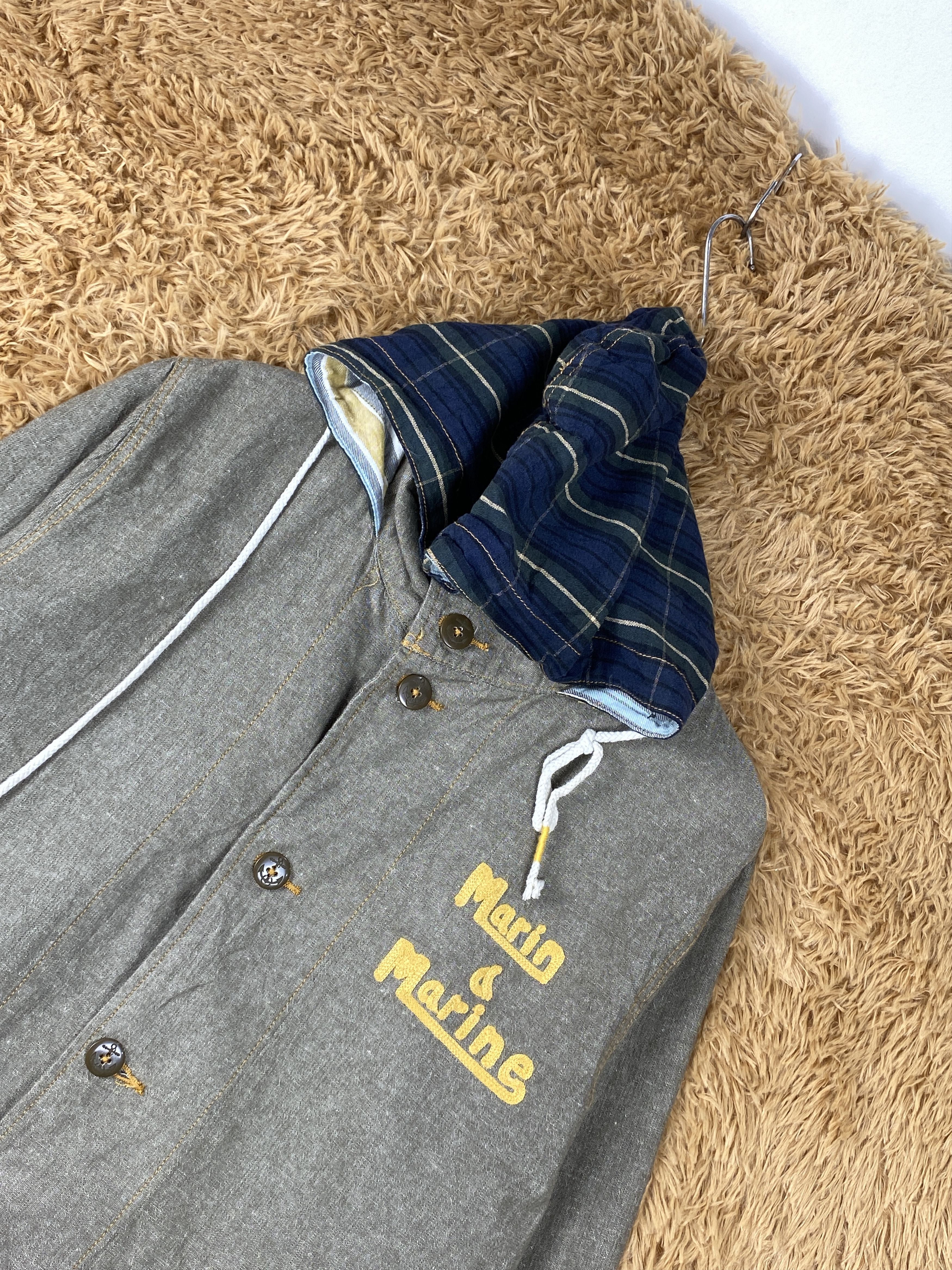 Japanese Brand × Vintage Vintage Marin & Marine Style Hoodie Long Jacket J1861 Size US S / EU 44-46 / 1 - 2 Thumbnail