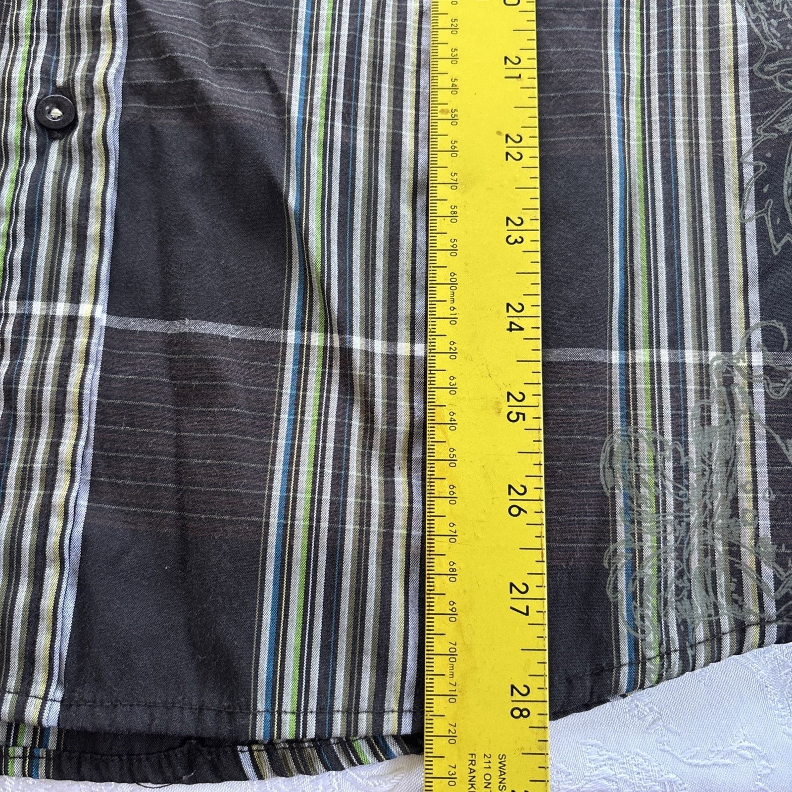 Rusty VTG Y2K Rusty Plaid Button Up Shirt Men's M Surf 00's 90s Size US M / EU 48-50 / 2 - 8 Thumbnail