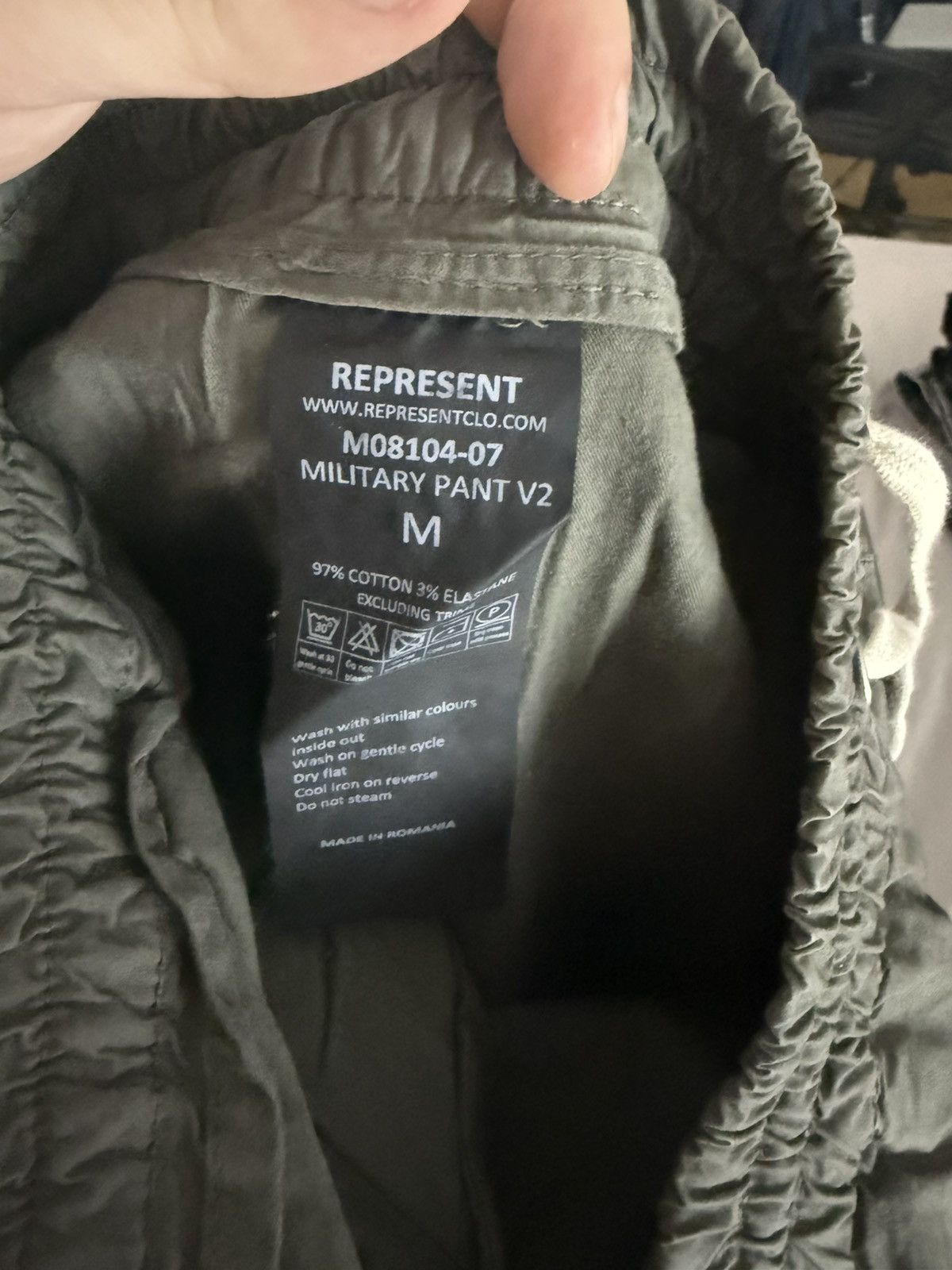 Represent Clo. Olive represent cargo military v2 Size US 32 / EU 48 - 7 Thumbnail