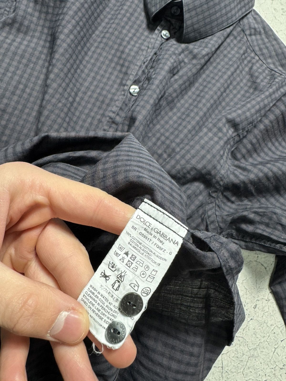 Dolce & Gabbana Dolce & Gabbana Martini DG Luxury Button Up Shirt Size US M / EU 48-50 / 2 - 7 Thumbnail