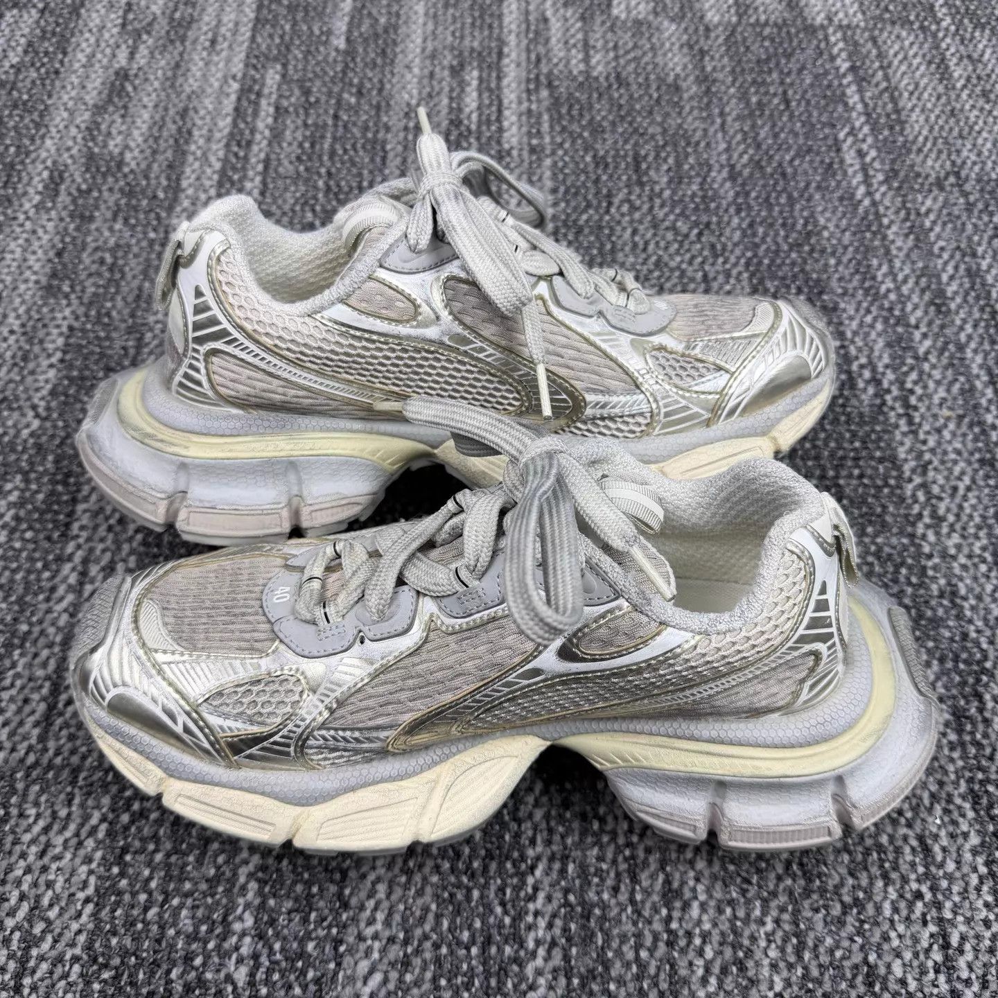 Balenciaga Balenciaga 3XL Distressed Dad Shoe Light Beige 40 Size US 7 / EU 40 - 5 Thumbnail
