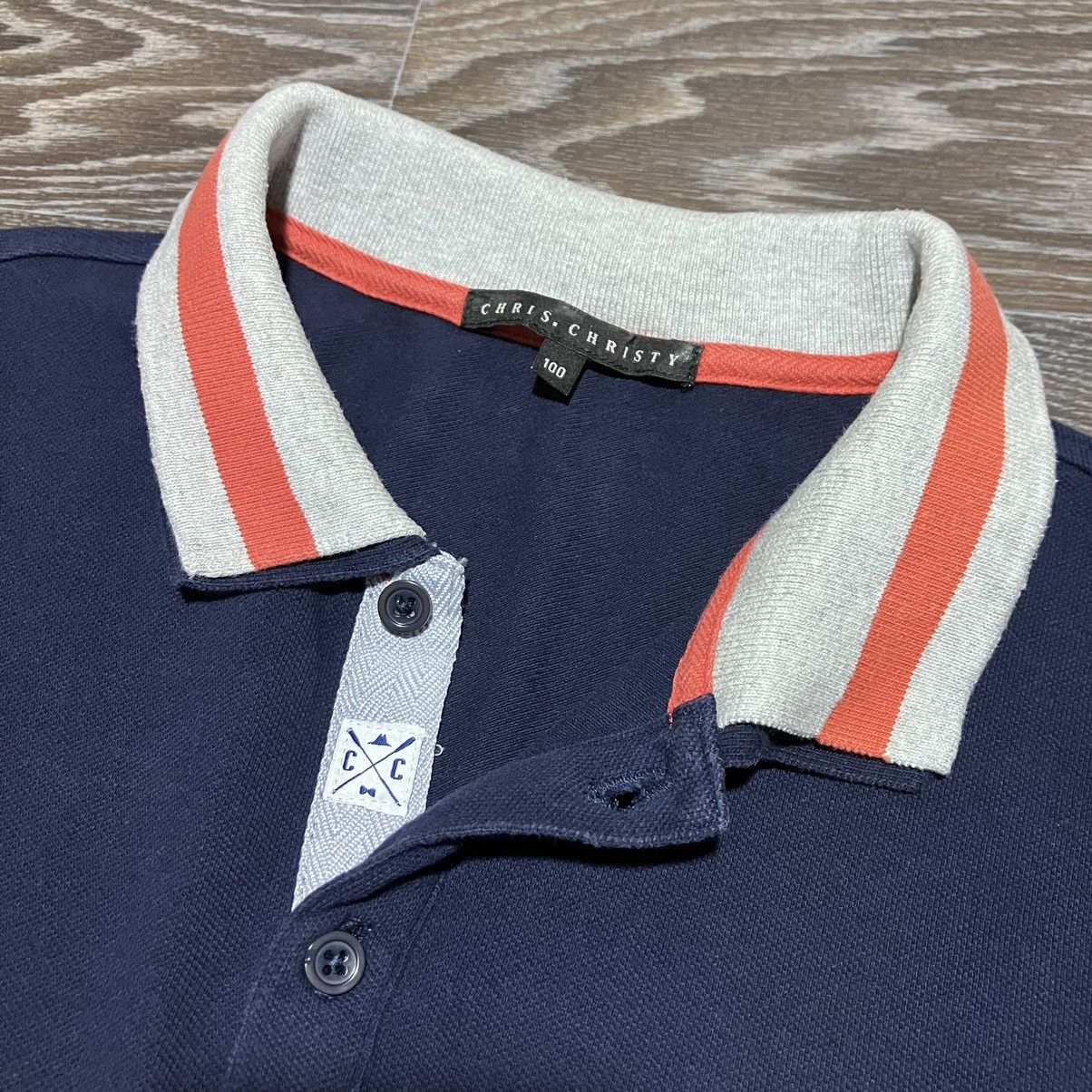 Japanese Brand CHRIS.CHRISTY Double Collar Polo Shirt Size US M / EU 48-50 / 2 - 6 Thumbnail