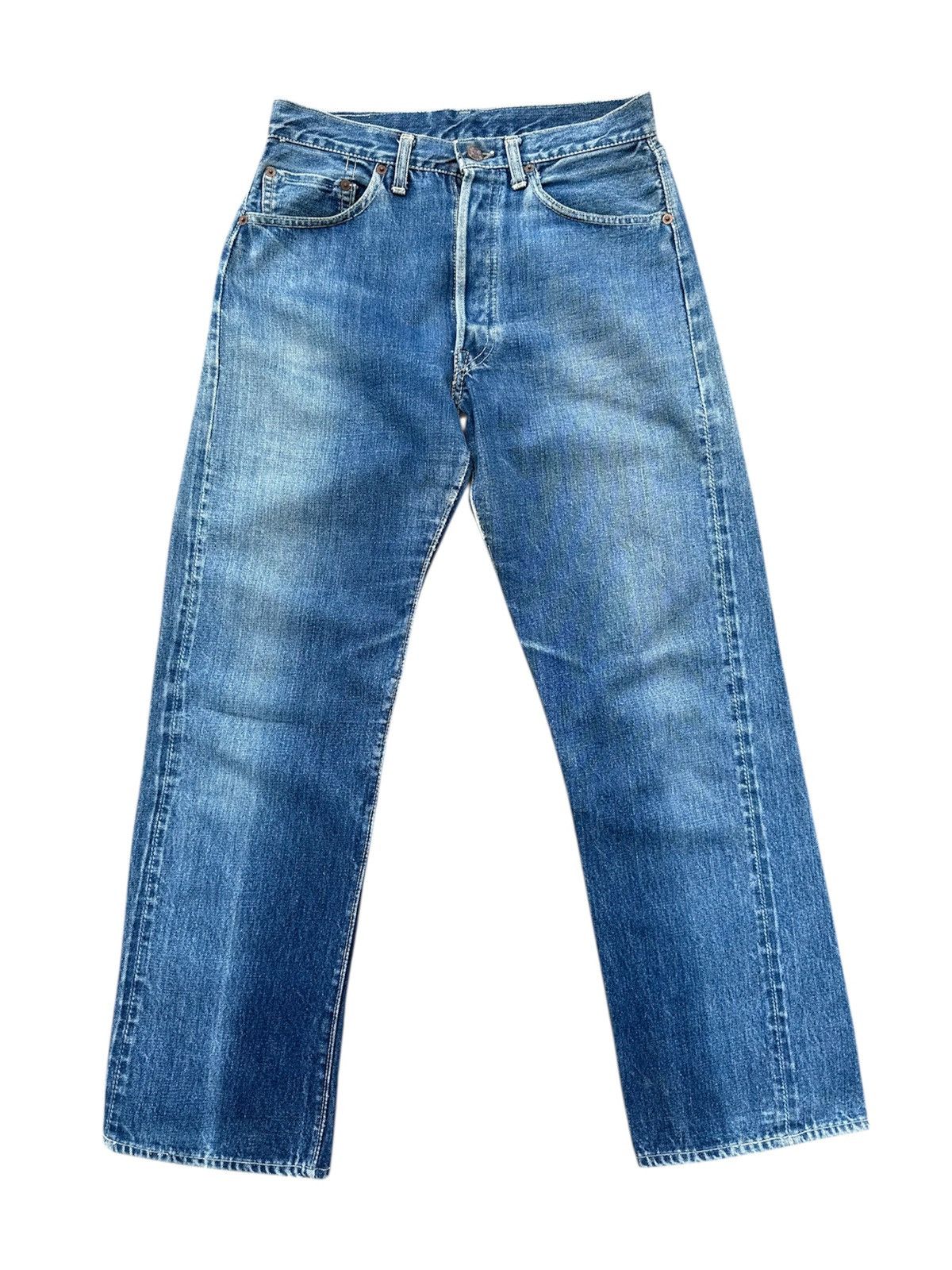 Vintage RARE 1950s LEVI’S 501XX Hidden Rivet BigE Jerky Tag